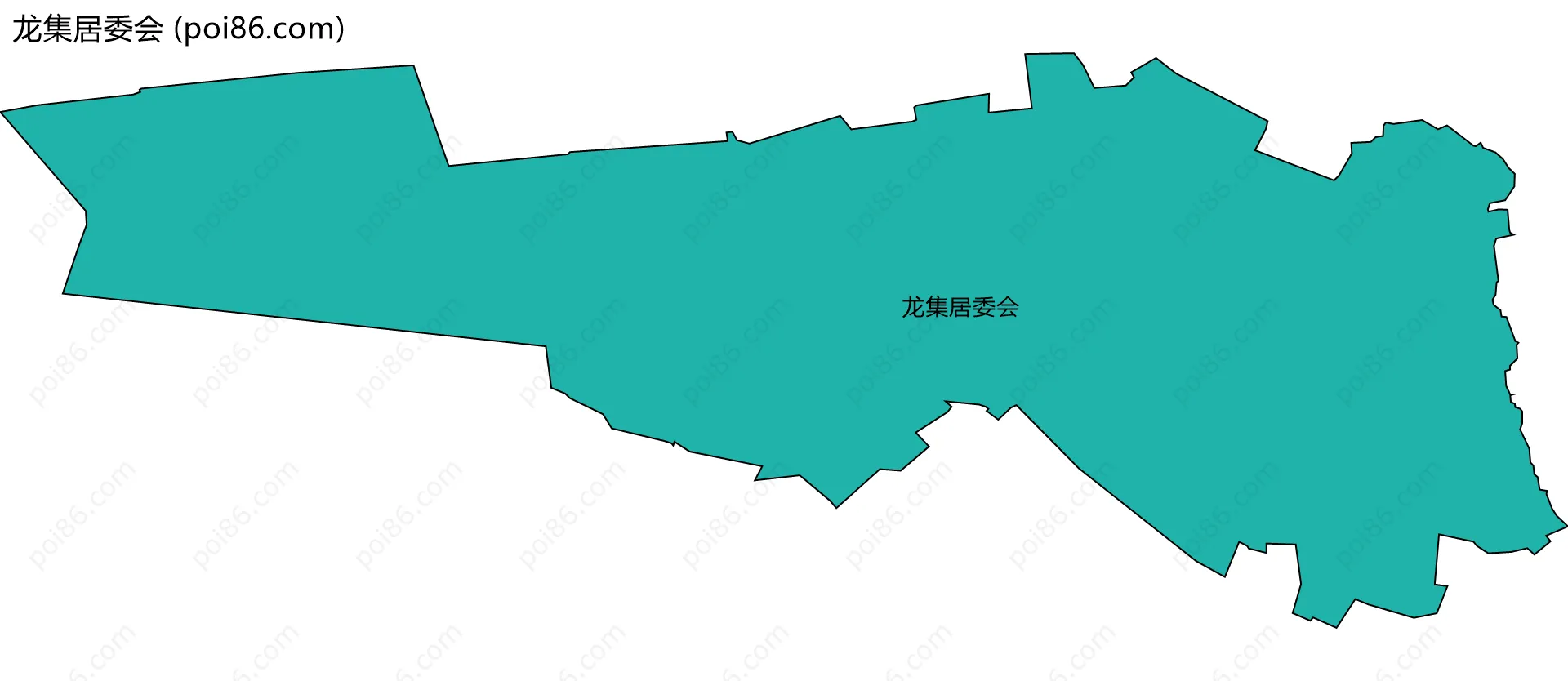 龙集居委会边界地图
