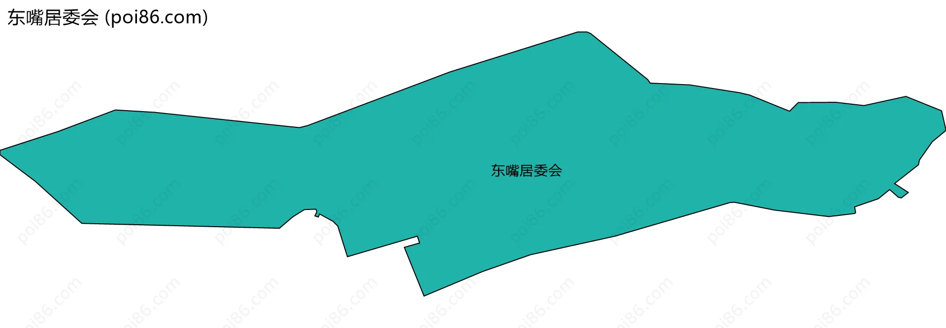 东嘴居委会边界地图