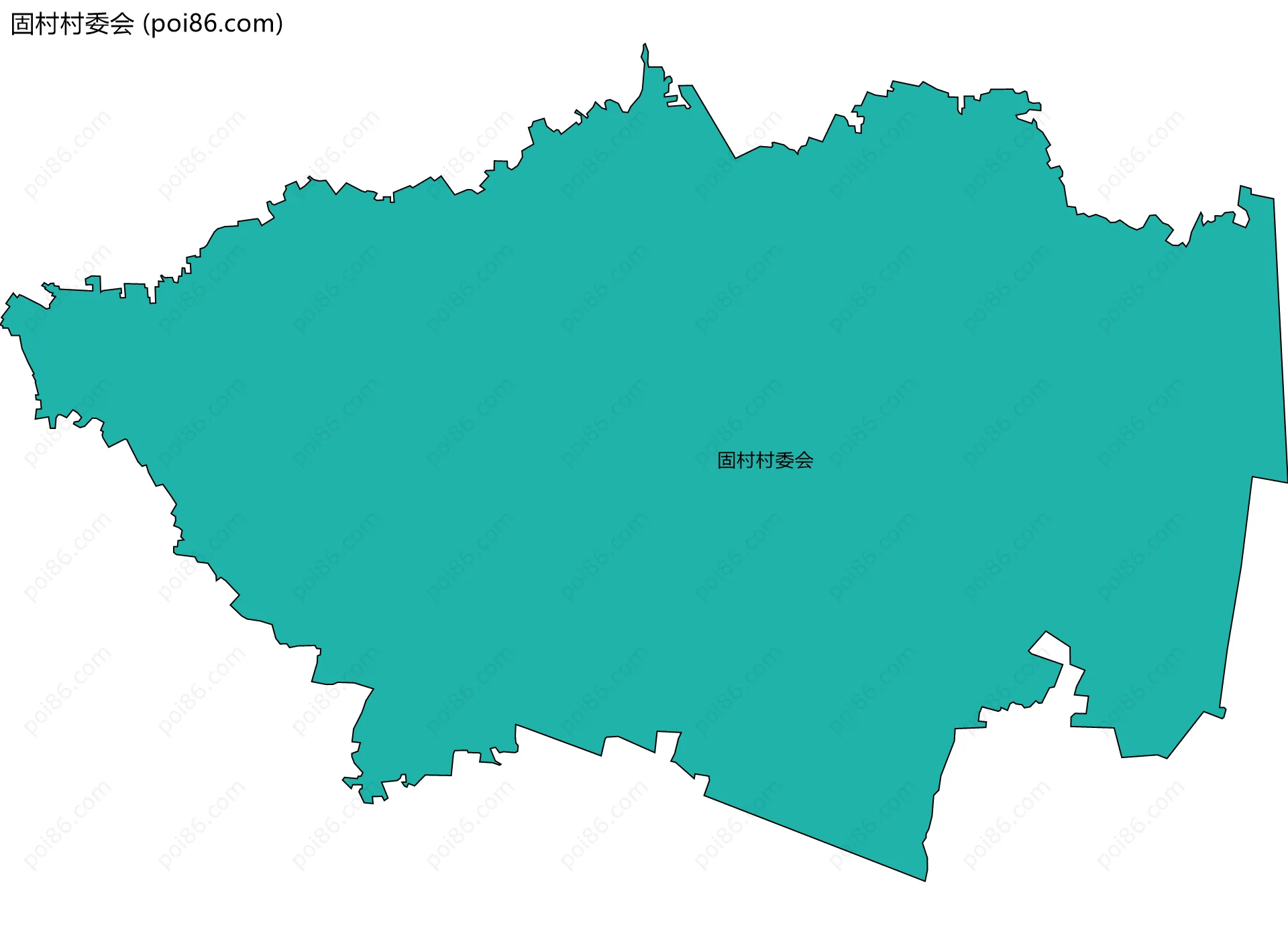 固村村委会边界地图