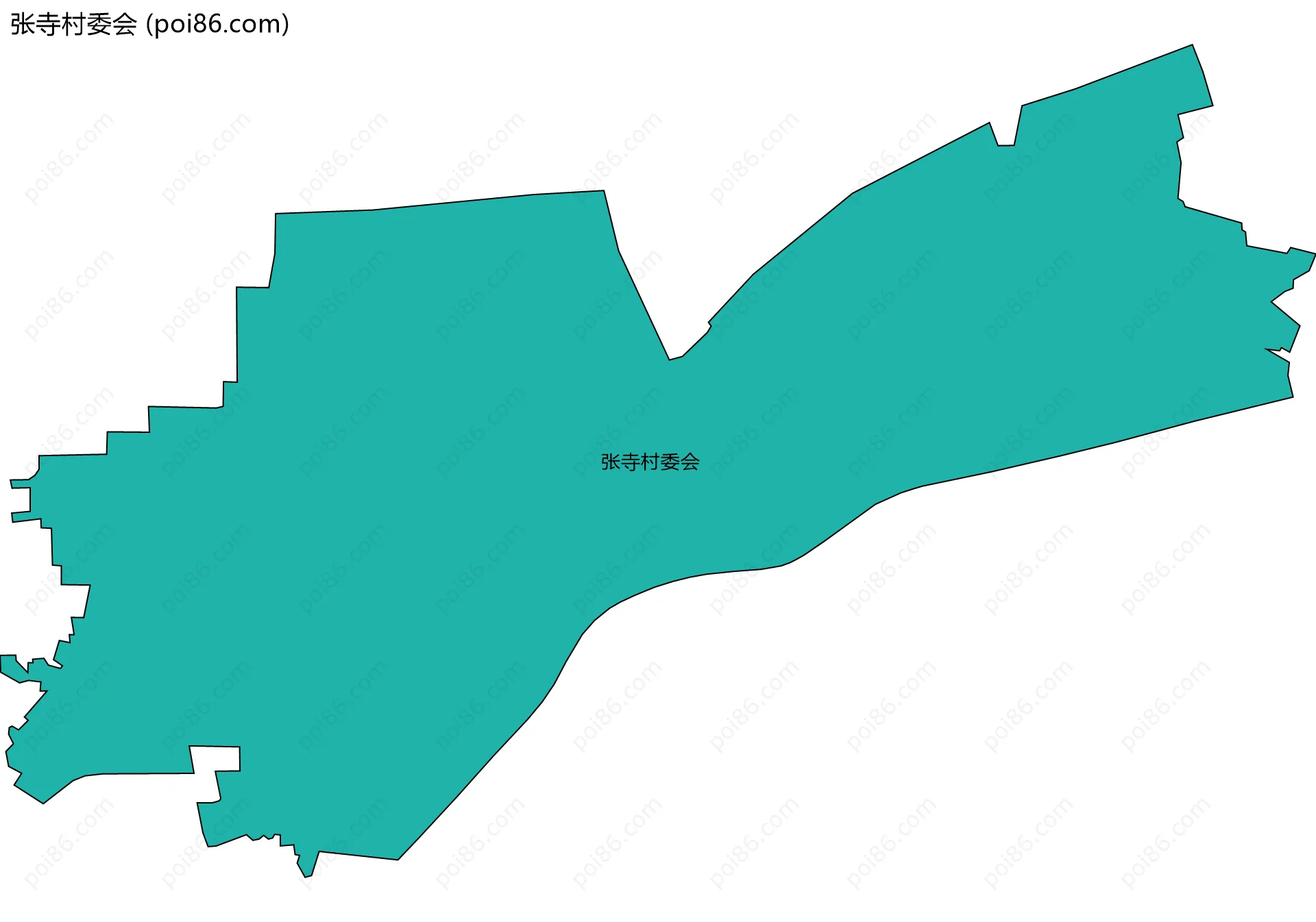 张寺村委会边界地图