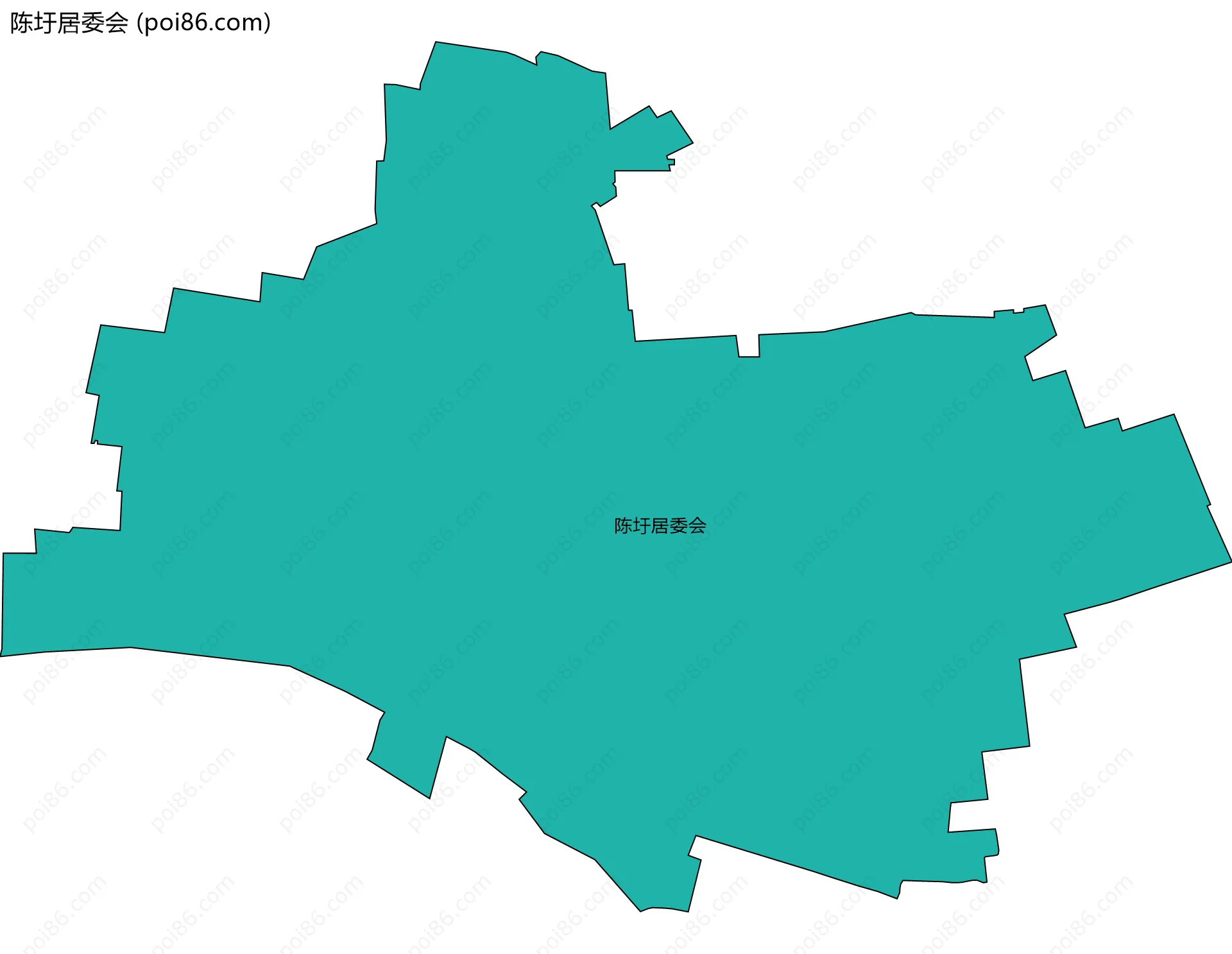 陈圩居委会边界地图