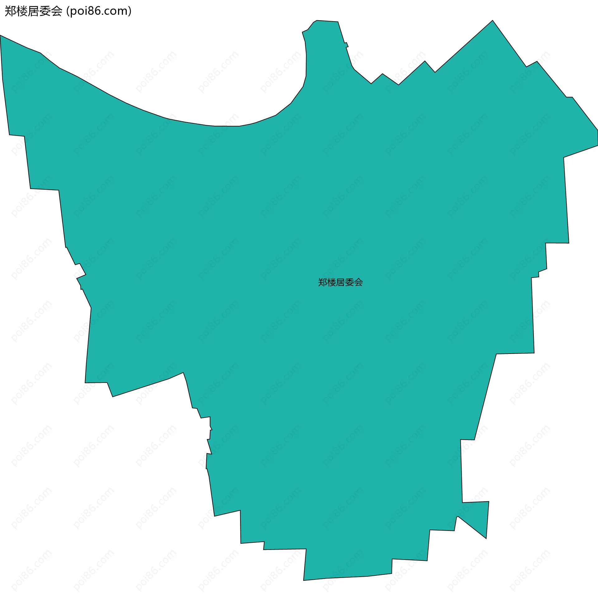 郑楼居委会边界地图