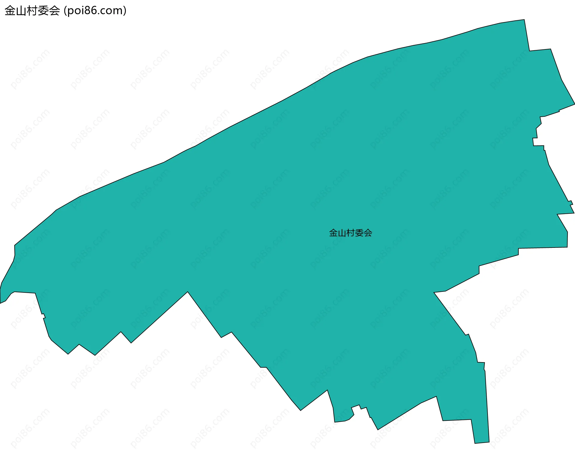 金山村委会边界地图