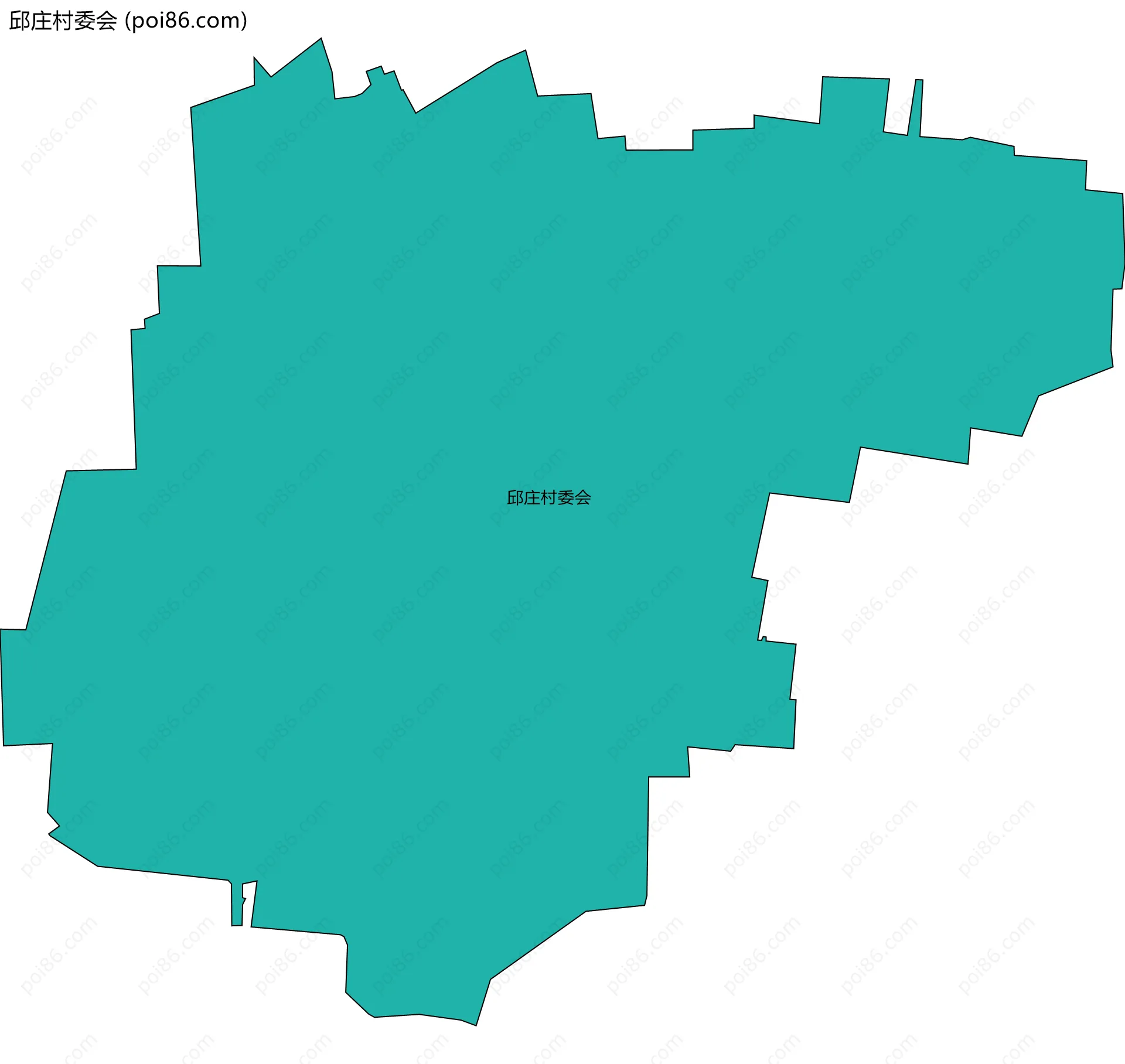 邱庄村委会边界地图
