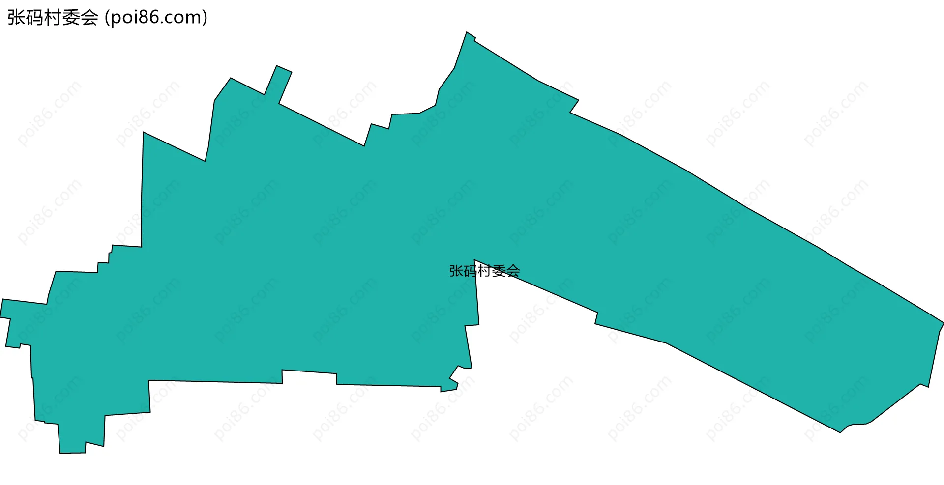 张码村委会边界地图