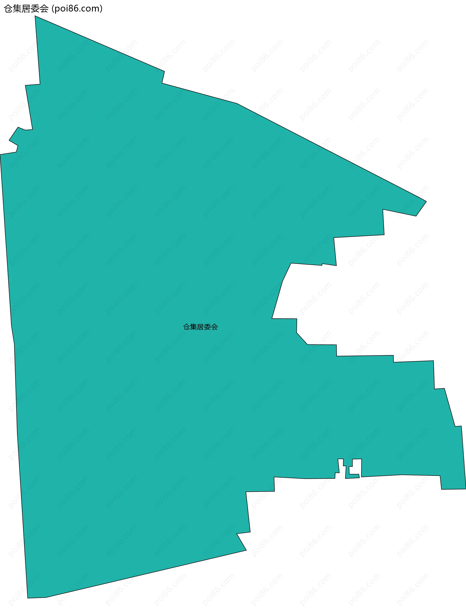 仓集居委会边界地图