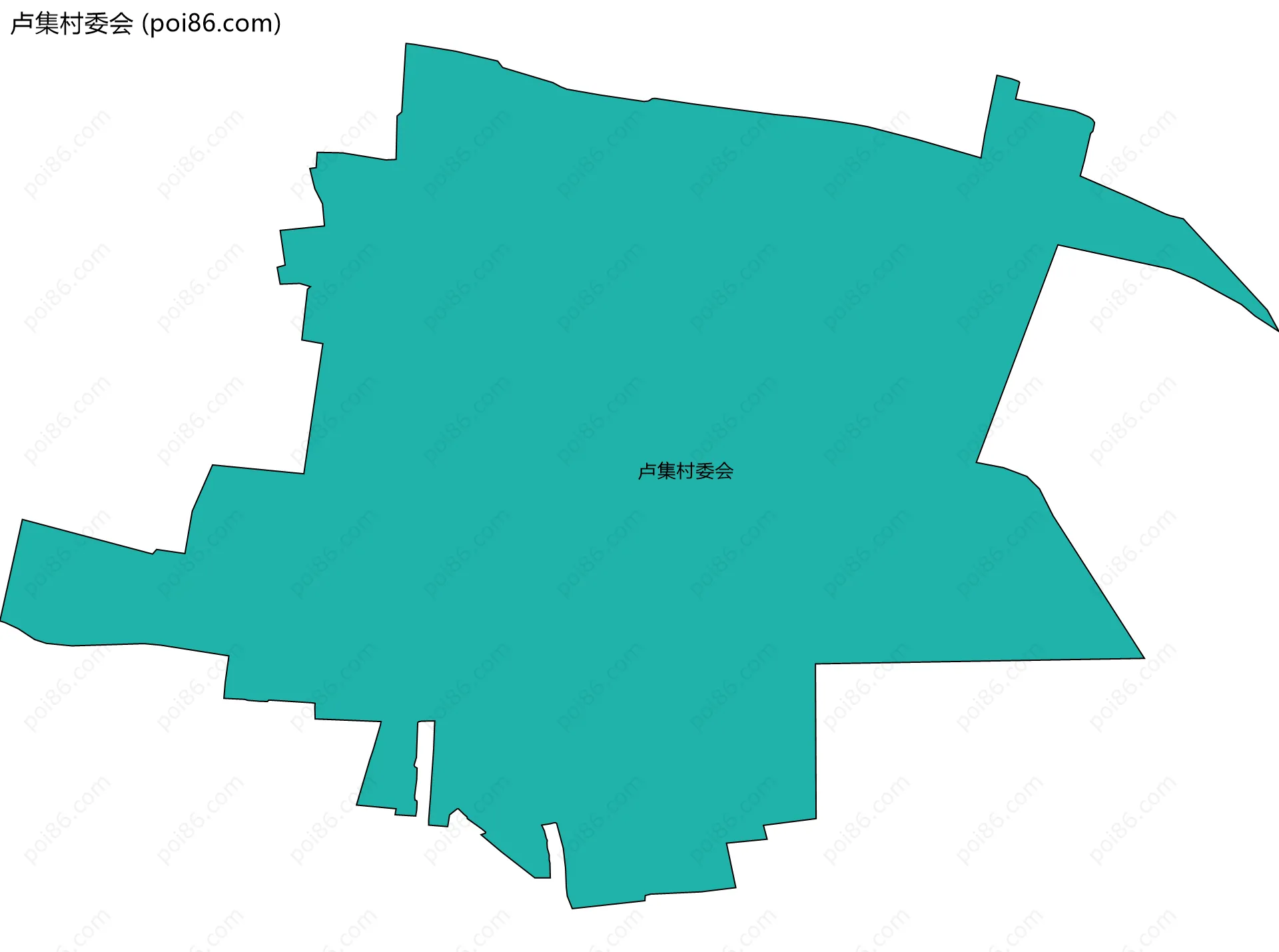 卢集村委会边界地图