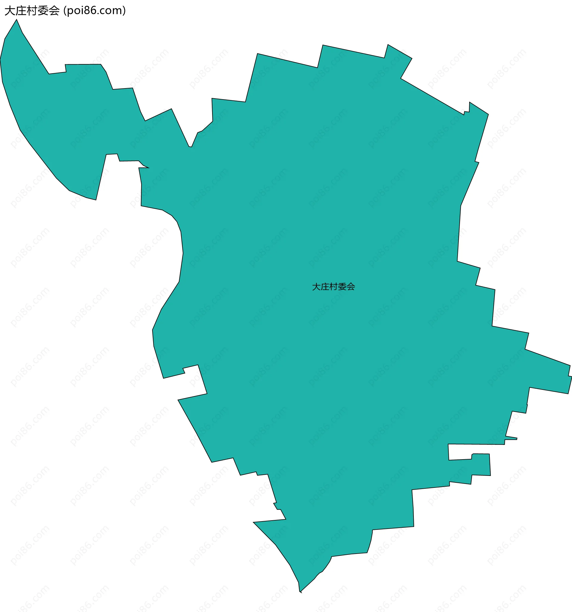 大庄村委会边界地图