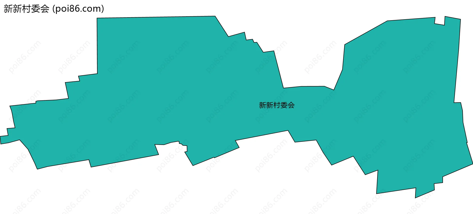 新新村委会边界地图