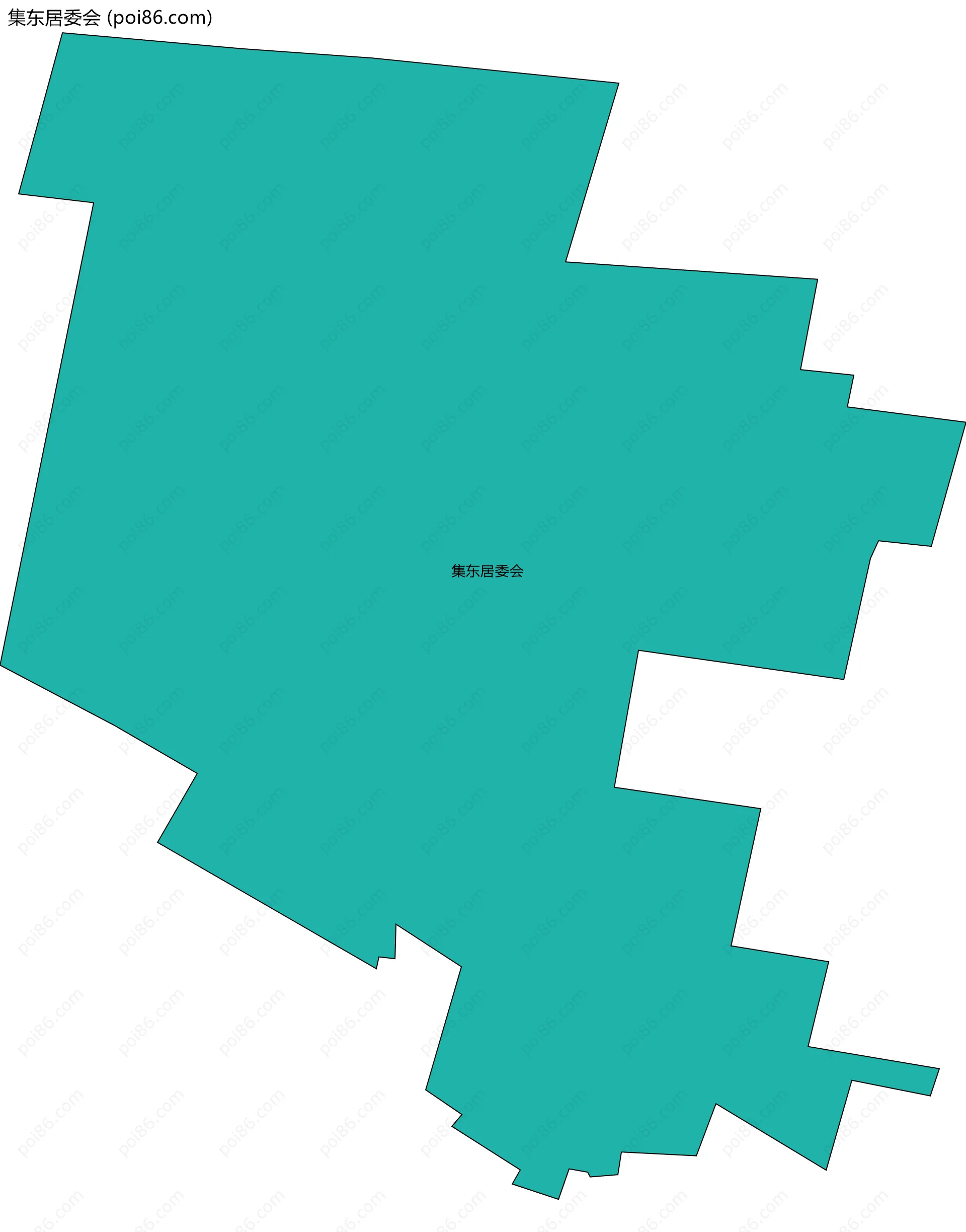 集东居委会边界地图
