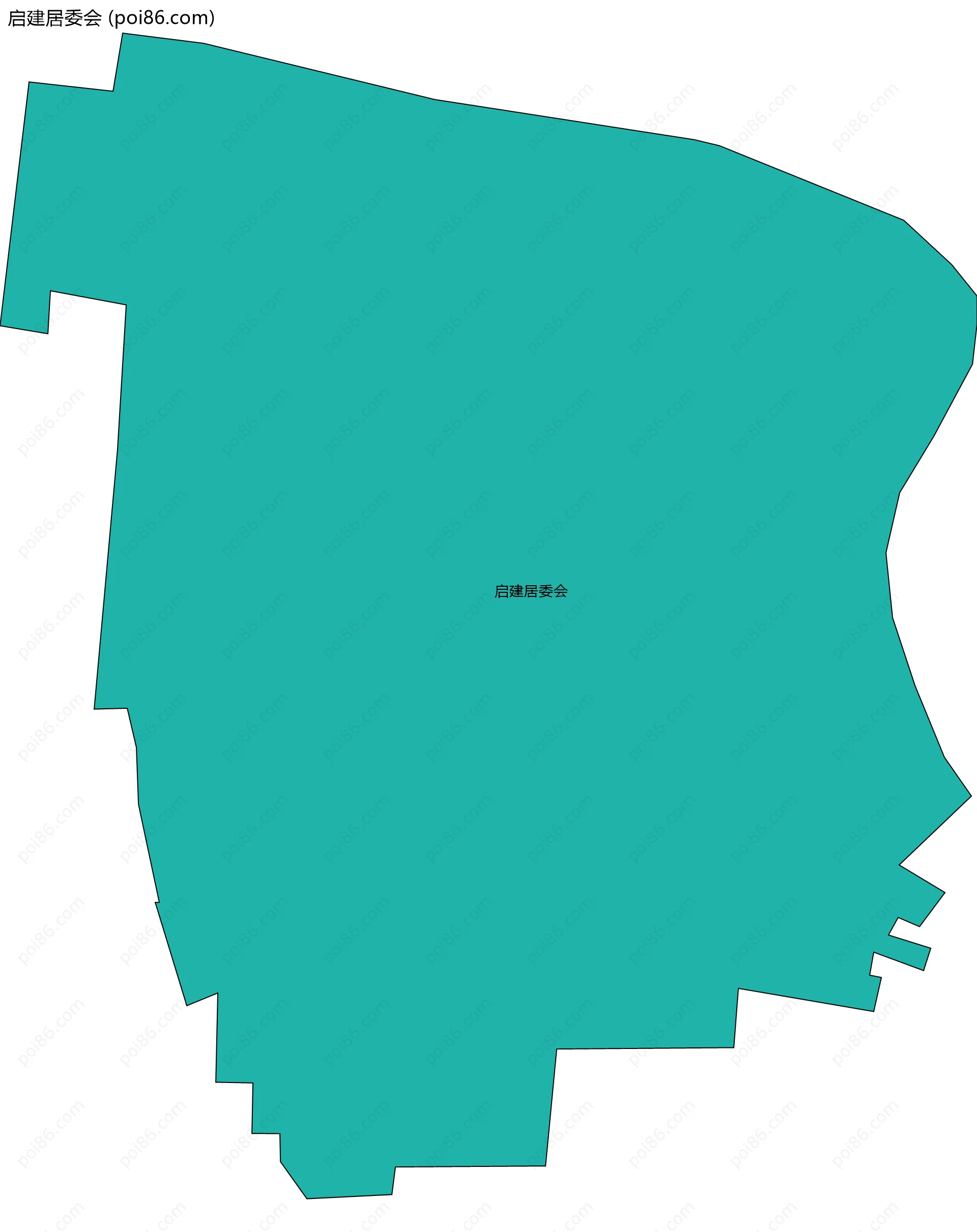 启建居委会边界地图