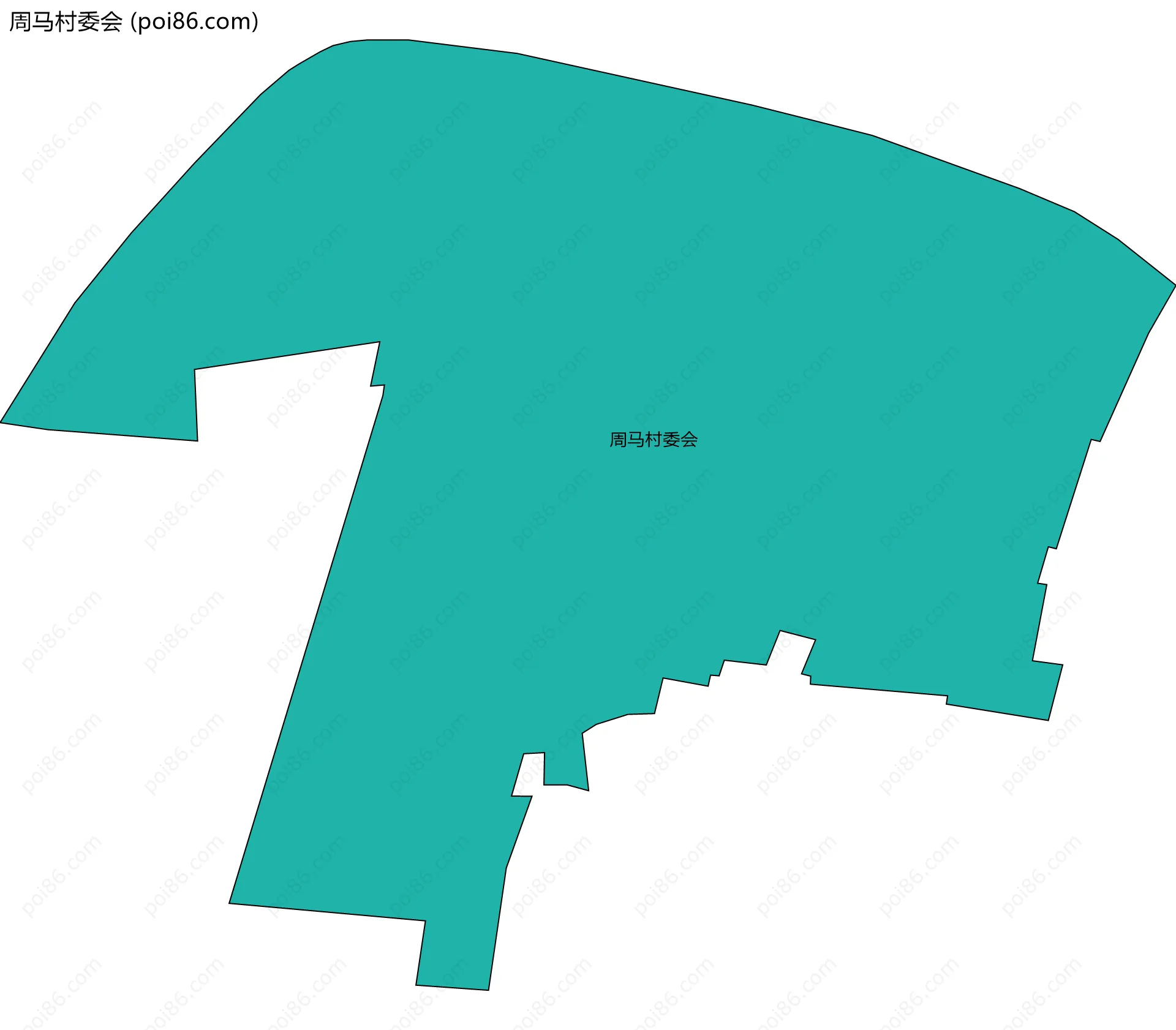 周马村委会边界地图