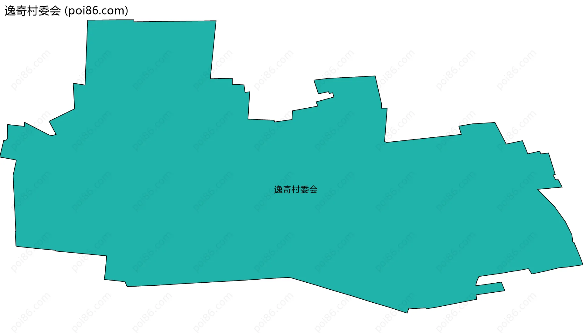 逸奇村委会边界地图