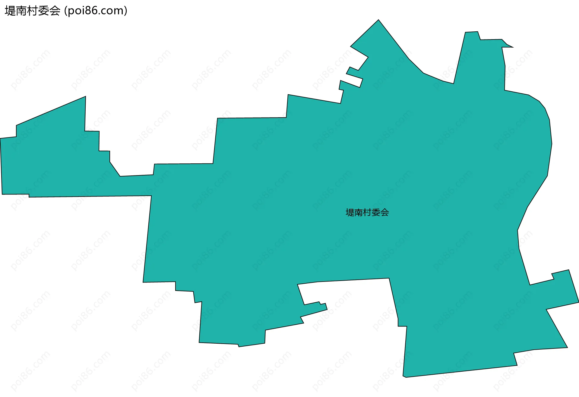 堤南村委会边界地图