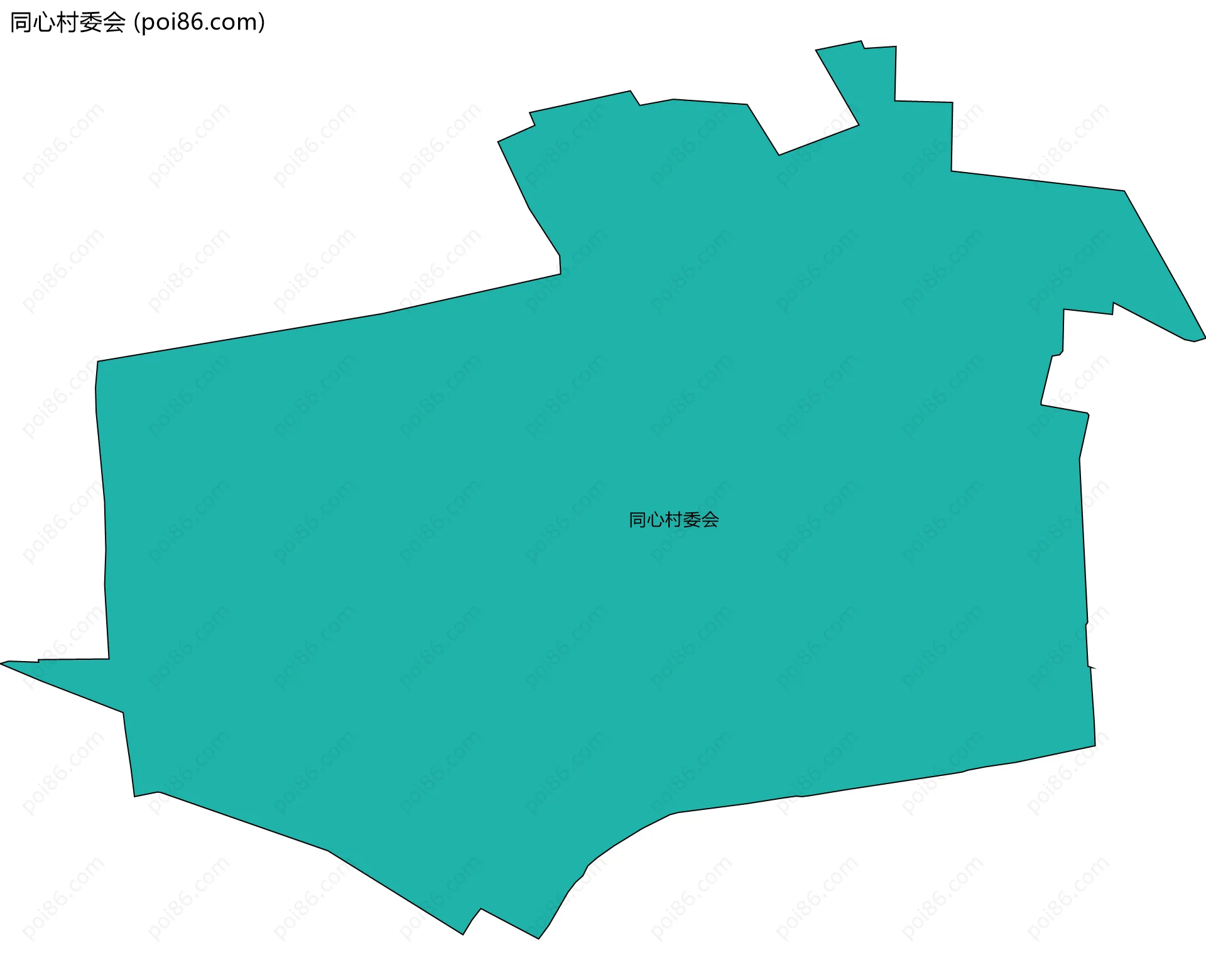 同心村委会边界地图