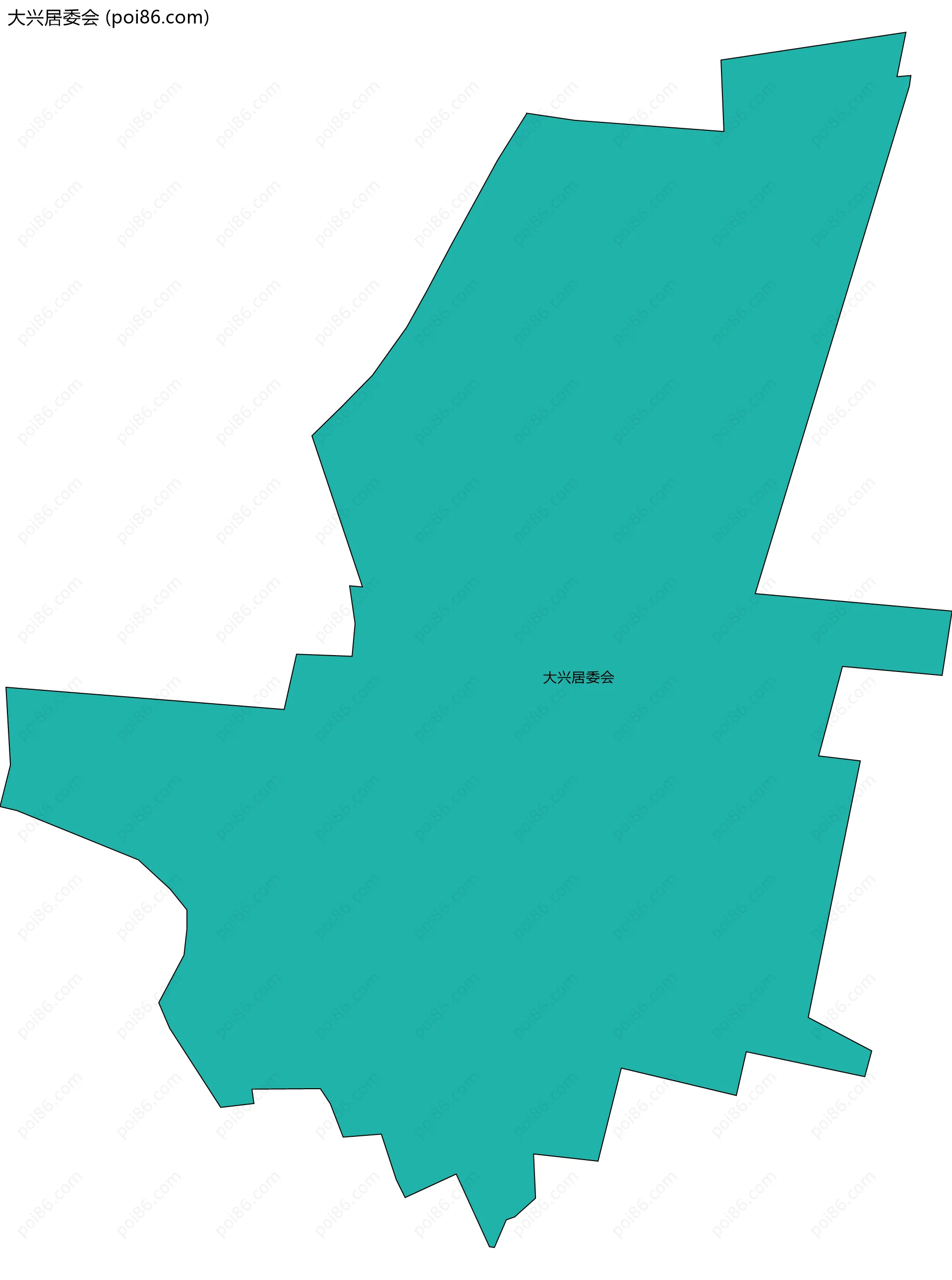 大兴居委会边界地图