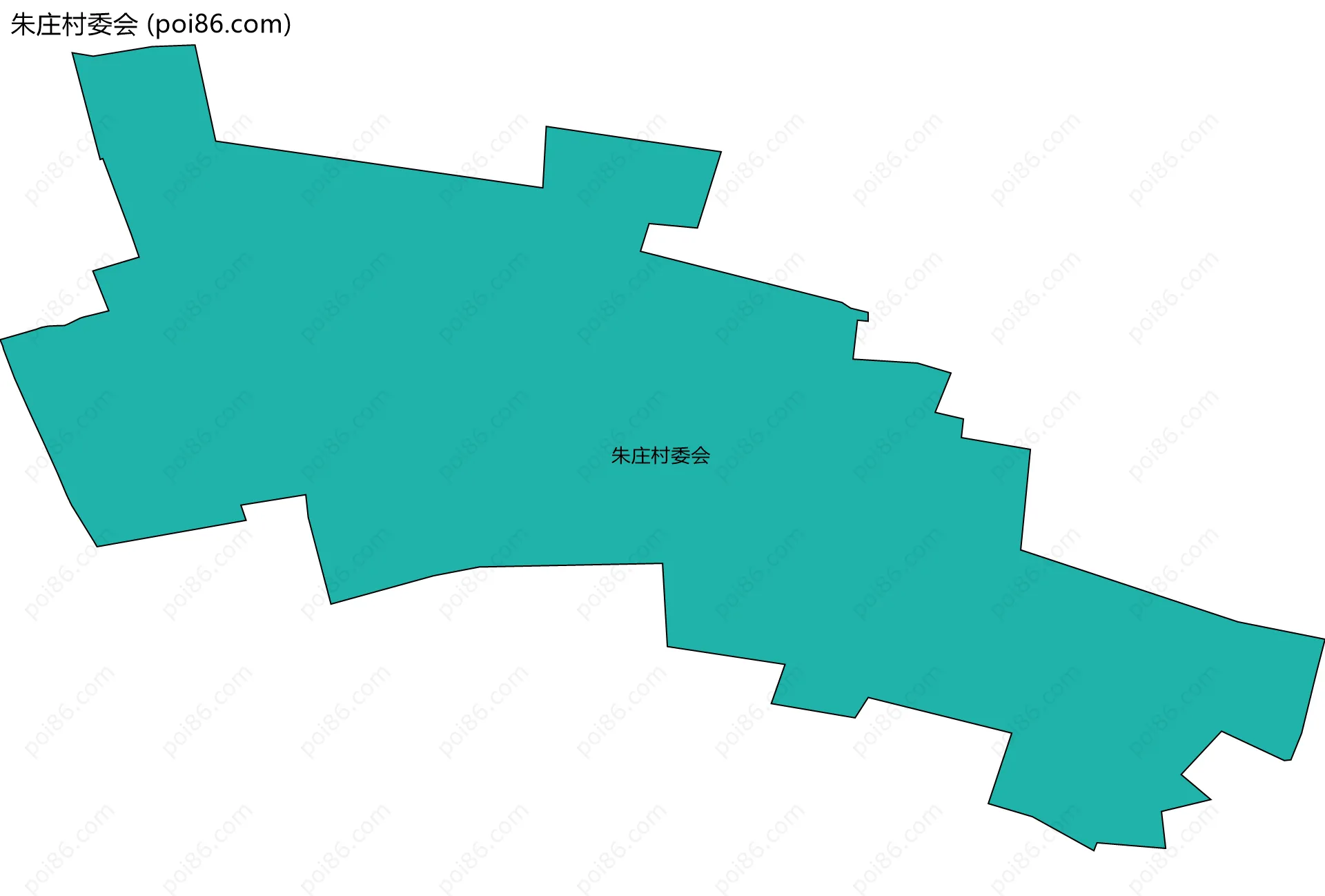 朱庄村委会边界地图