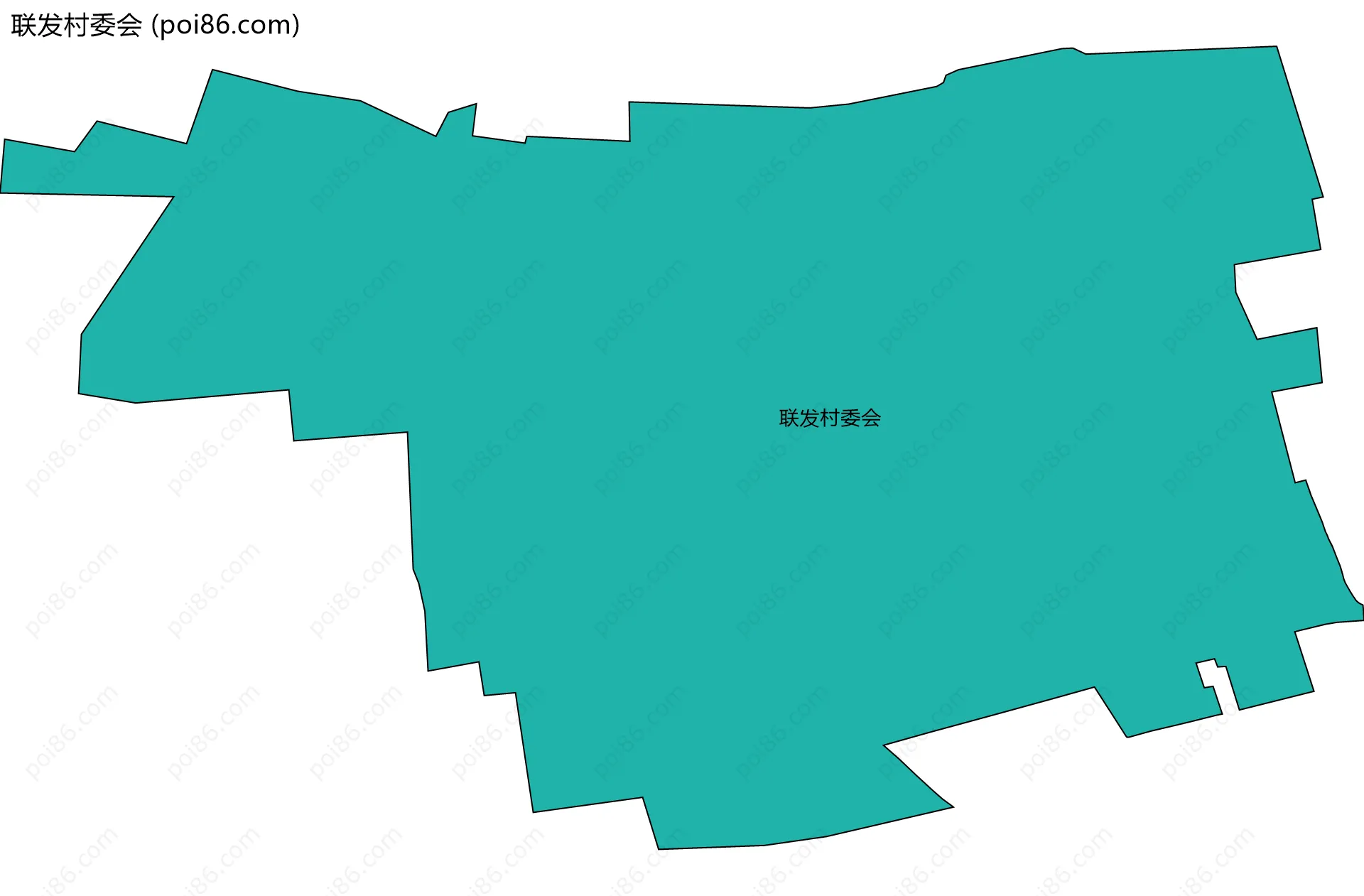 联发村委会边界地图