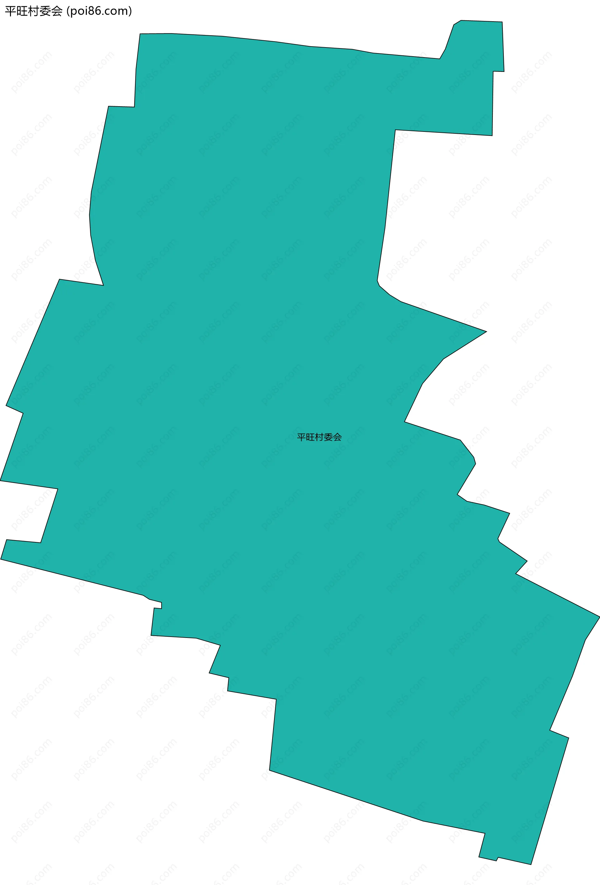 平旺村委会边界地图