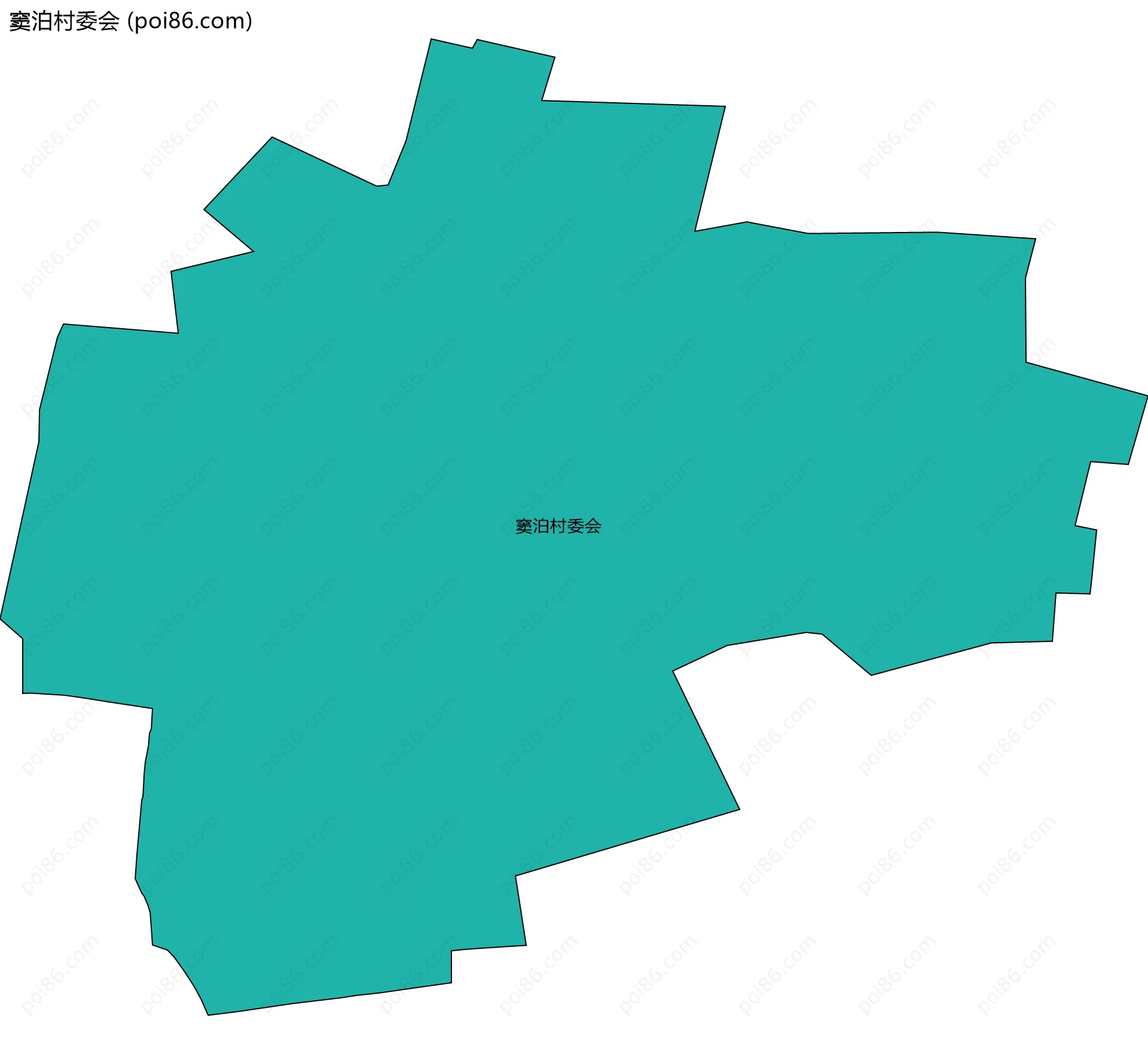 窦泊村委会边界地图