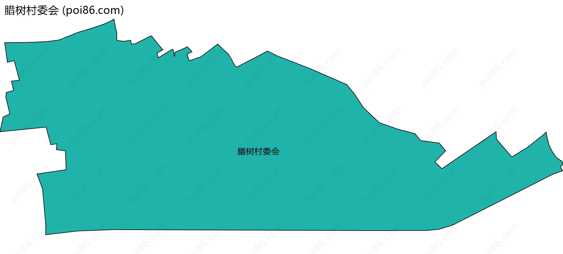 腊树村委会边界地图