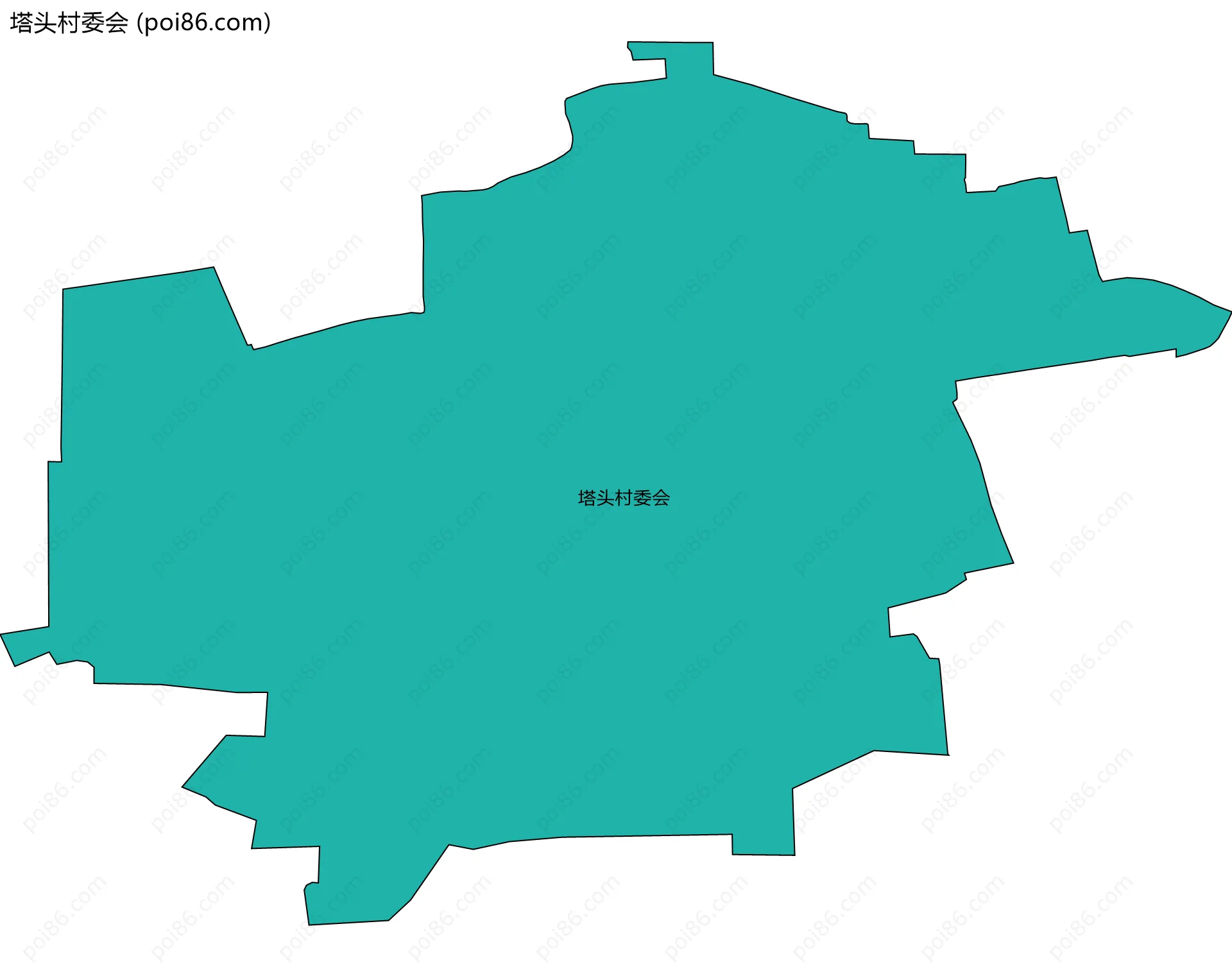 塔头村委会边界地图