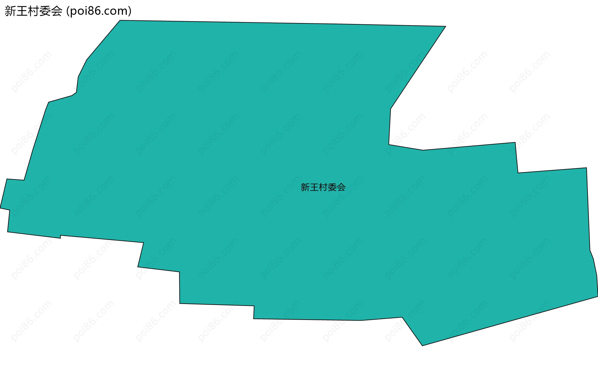 新王村委会边界地图