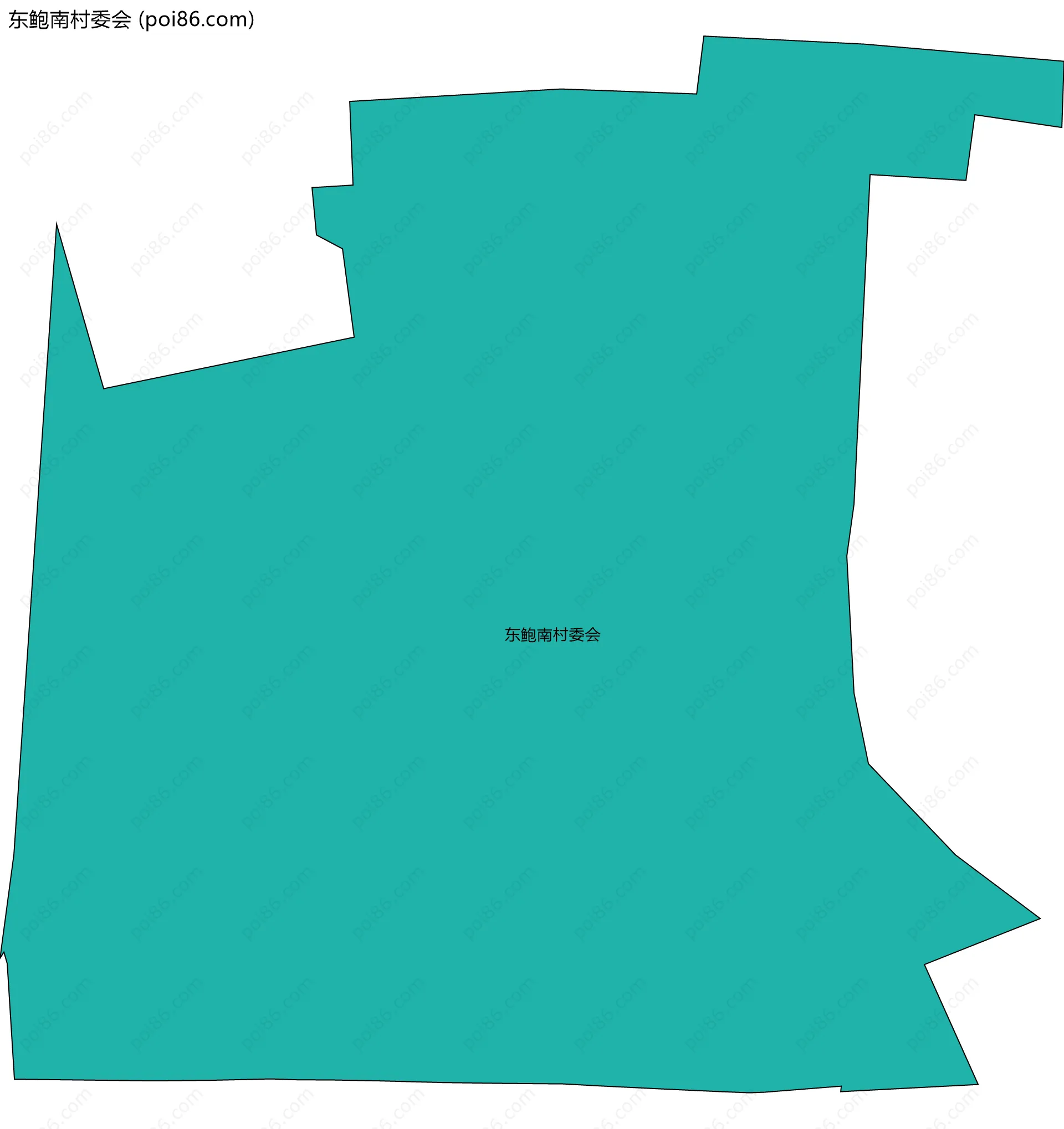 东鲍南村委会边界地图