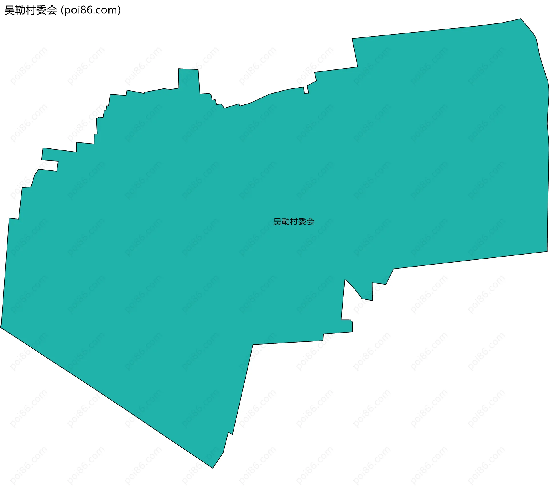 吴勒村委会边界地图