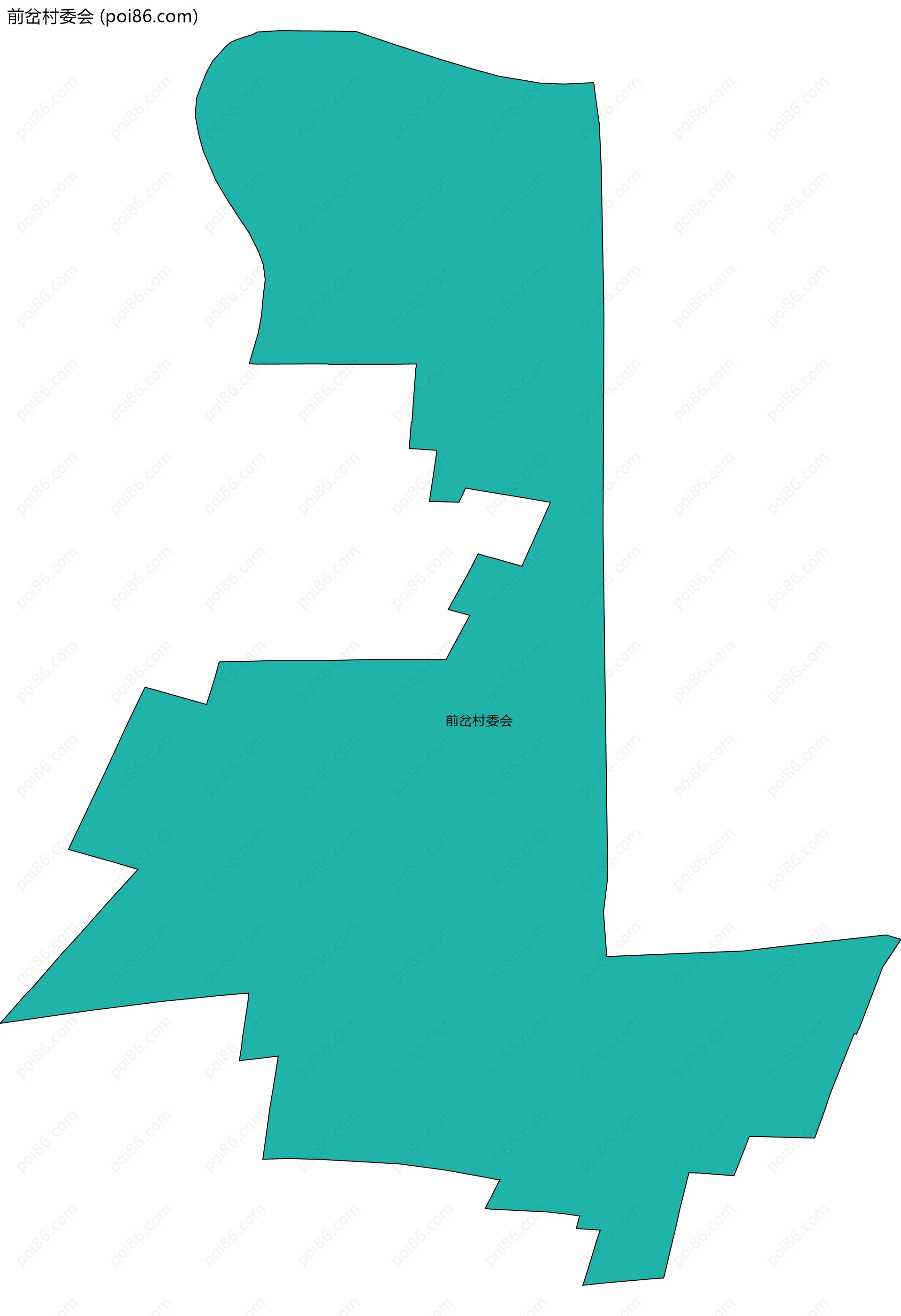 前岔村委会边界地图