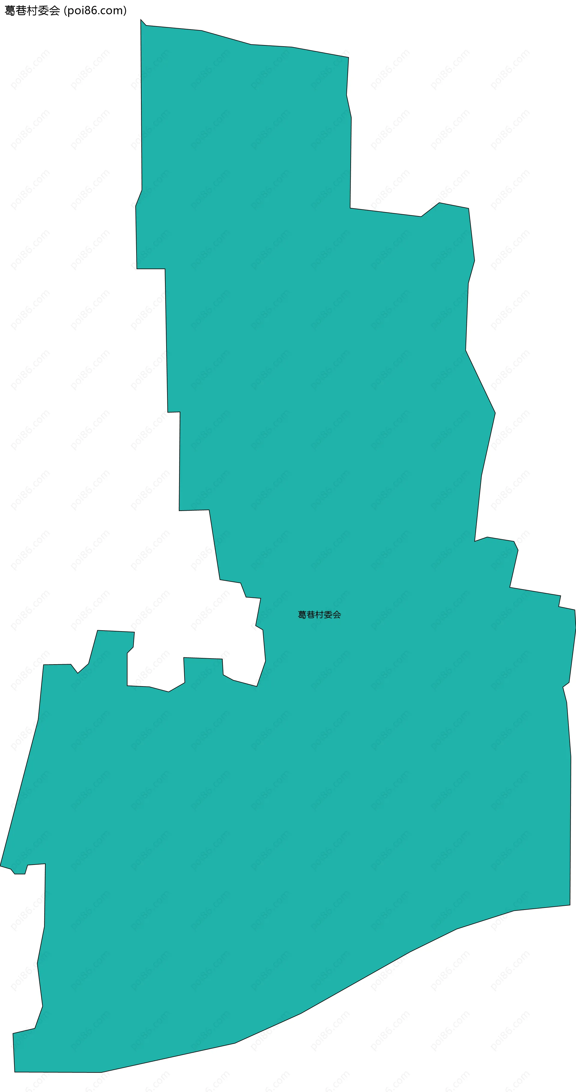 葛巷村委会边界地图