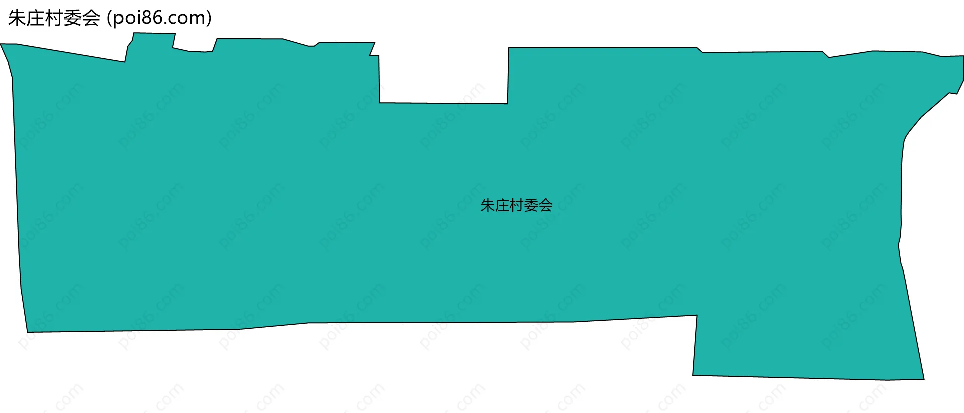 朱庄村委会边界地图