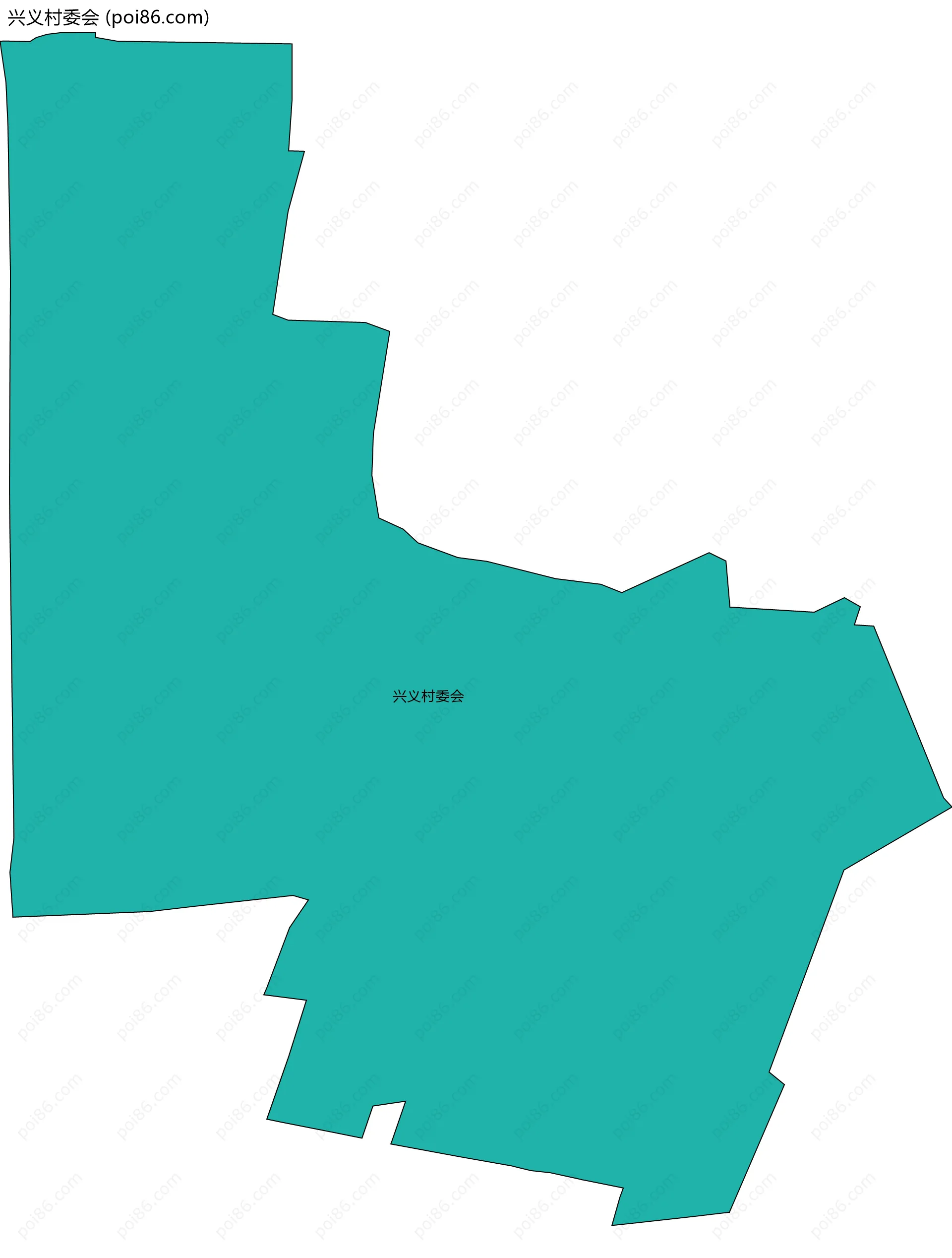 兴义村委会边界地图