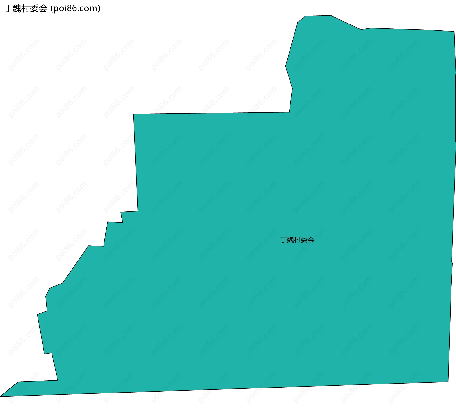 丁魏村委会边界地图