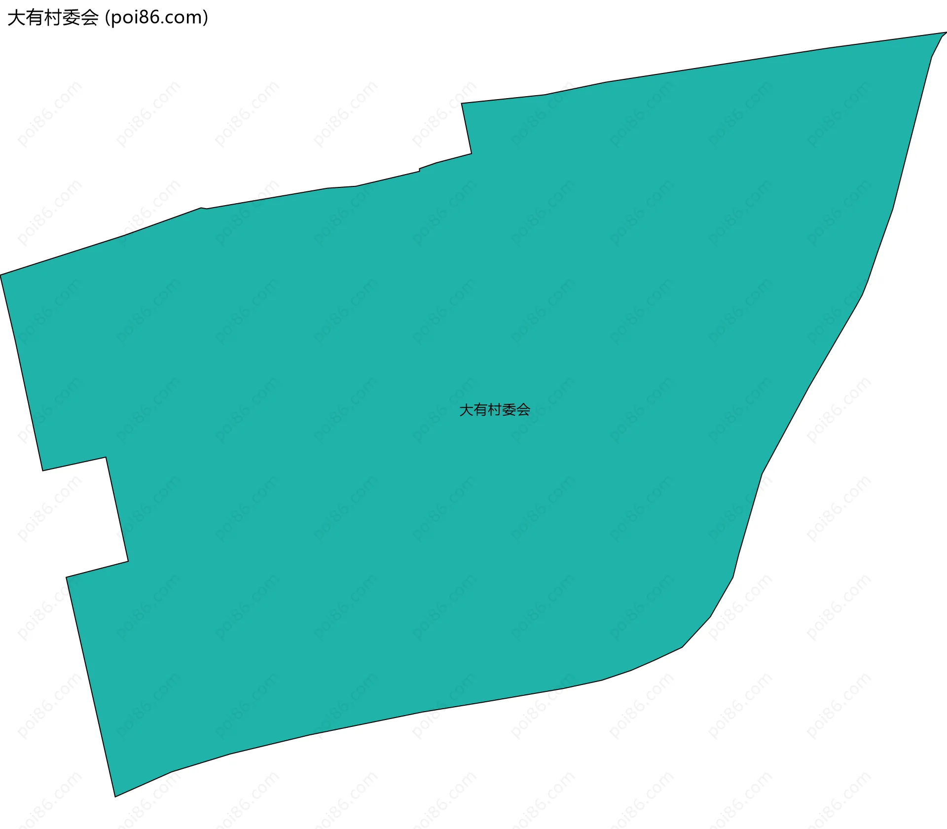 大有村委会边界地图