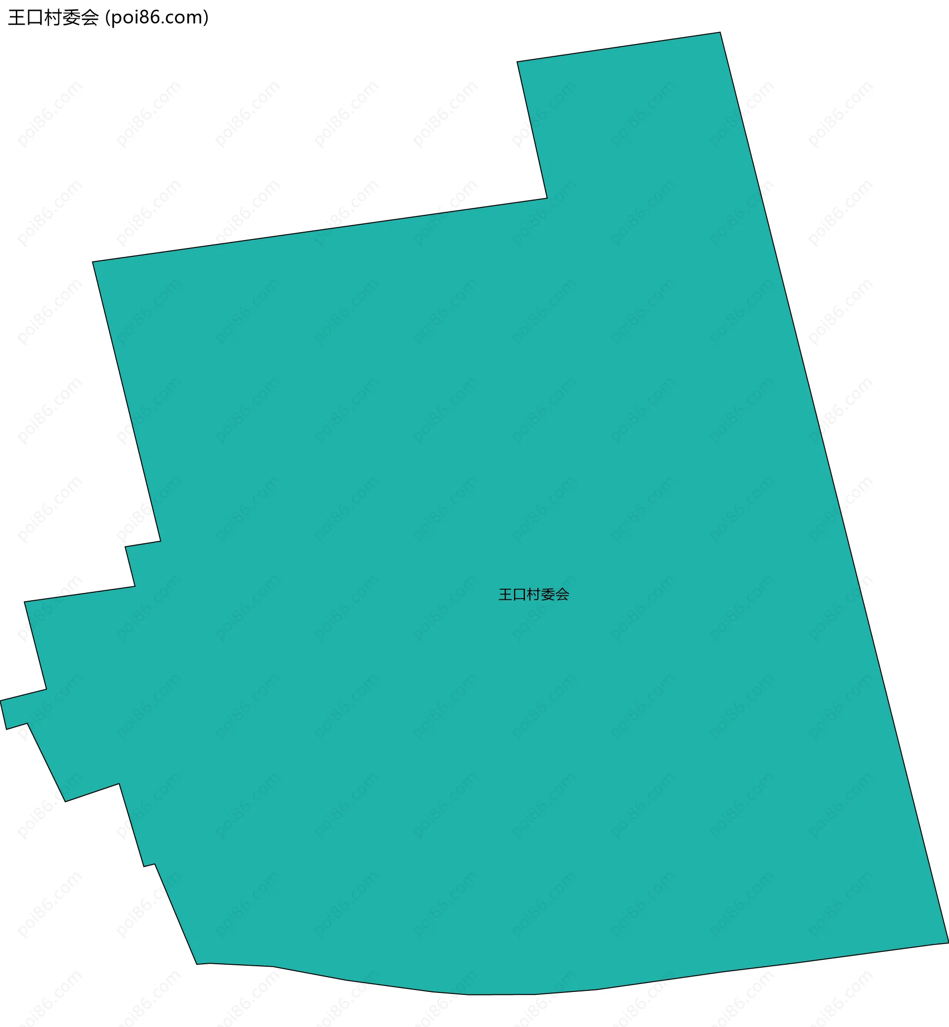 王口村委会边界地图