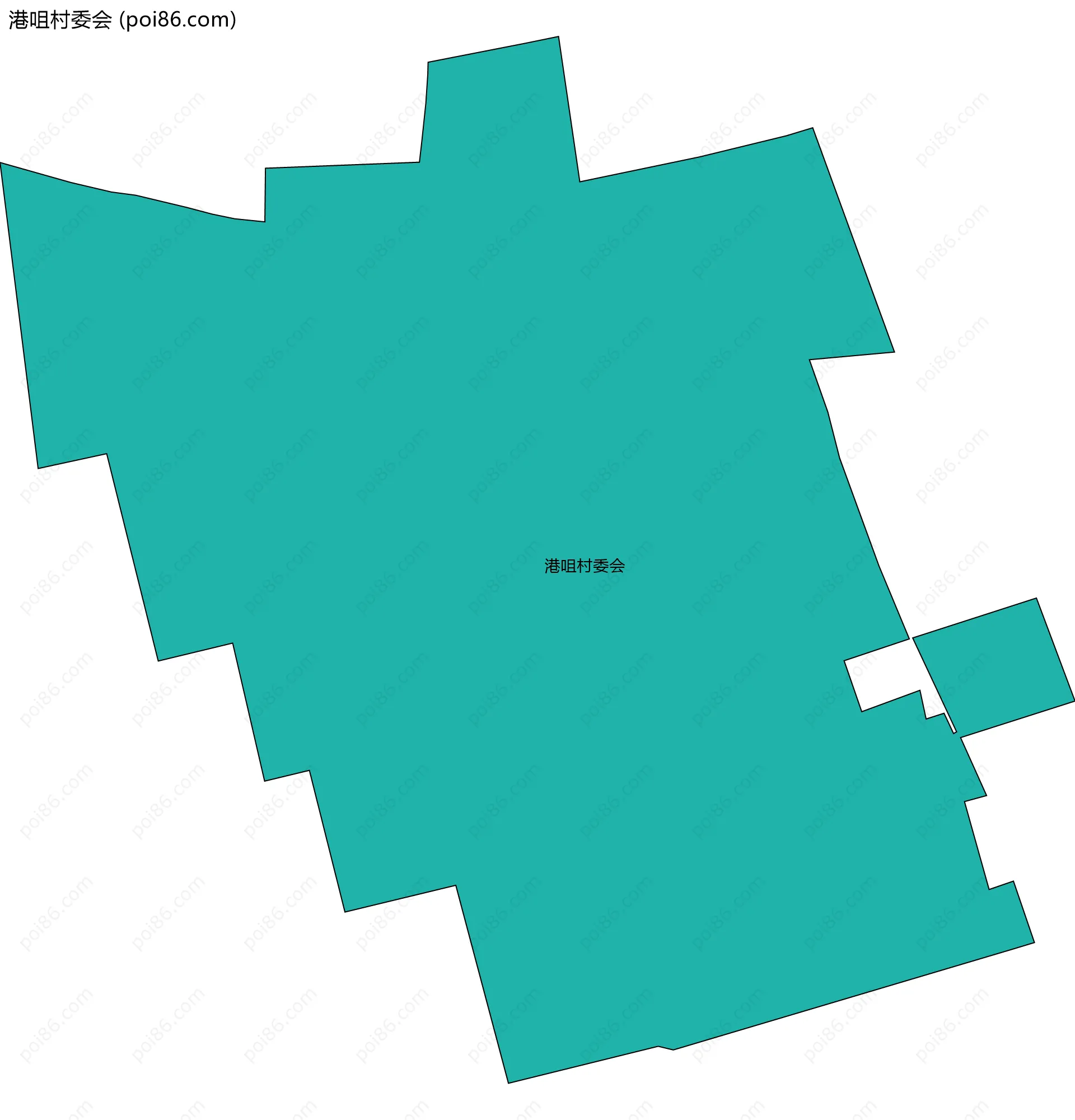 港咀村委会边界地图