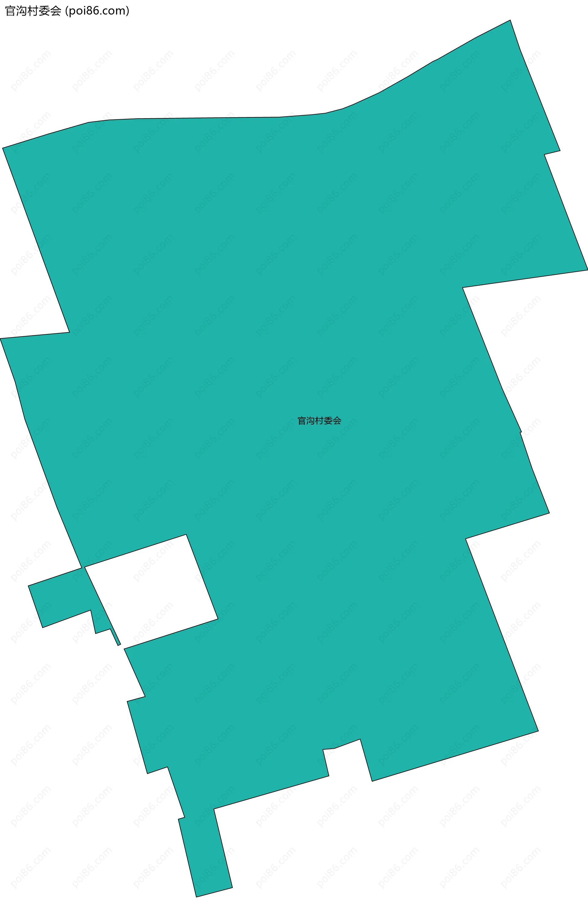 官沟村委会边界地图