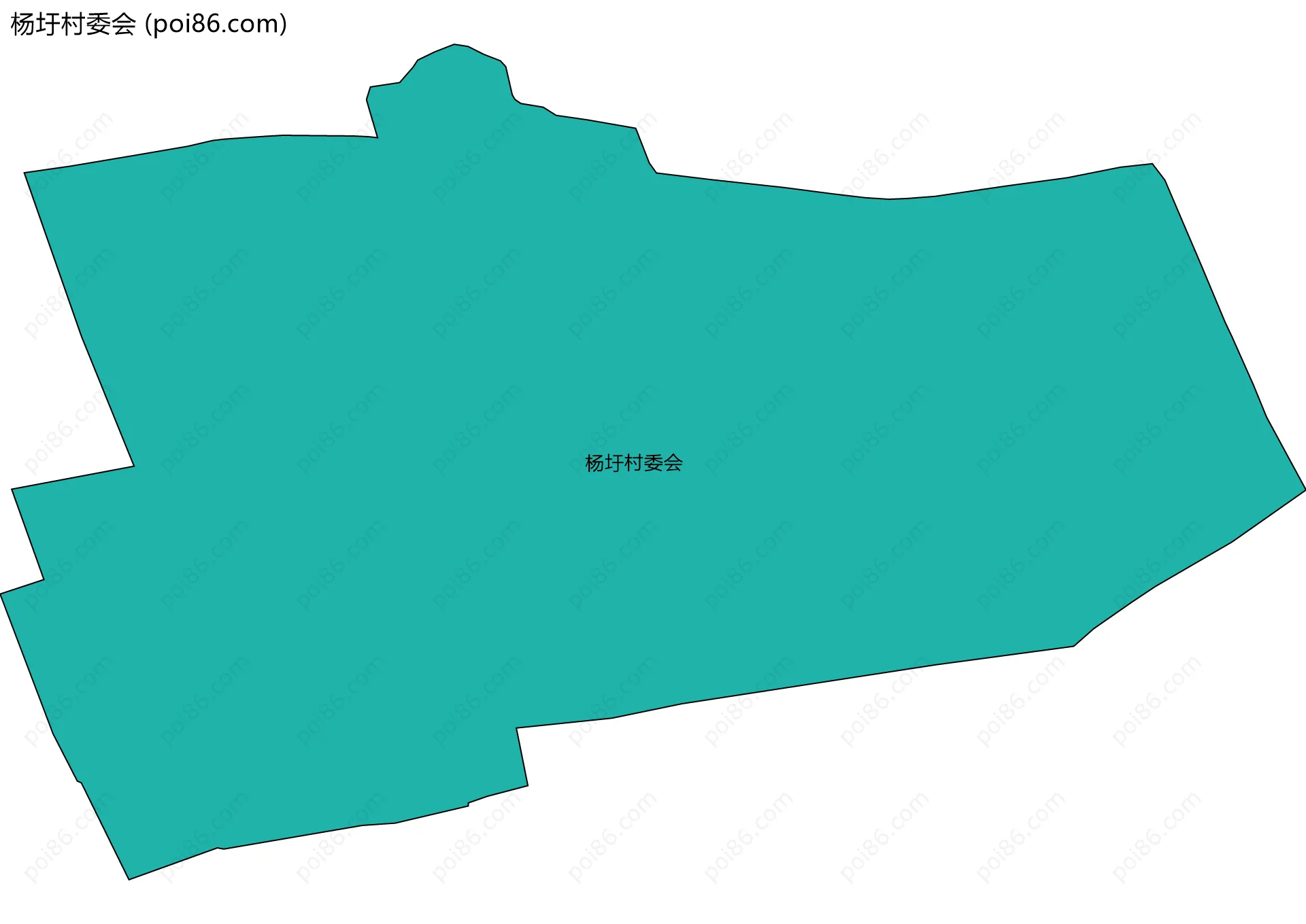 杨圩村委会边界地图