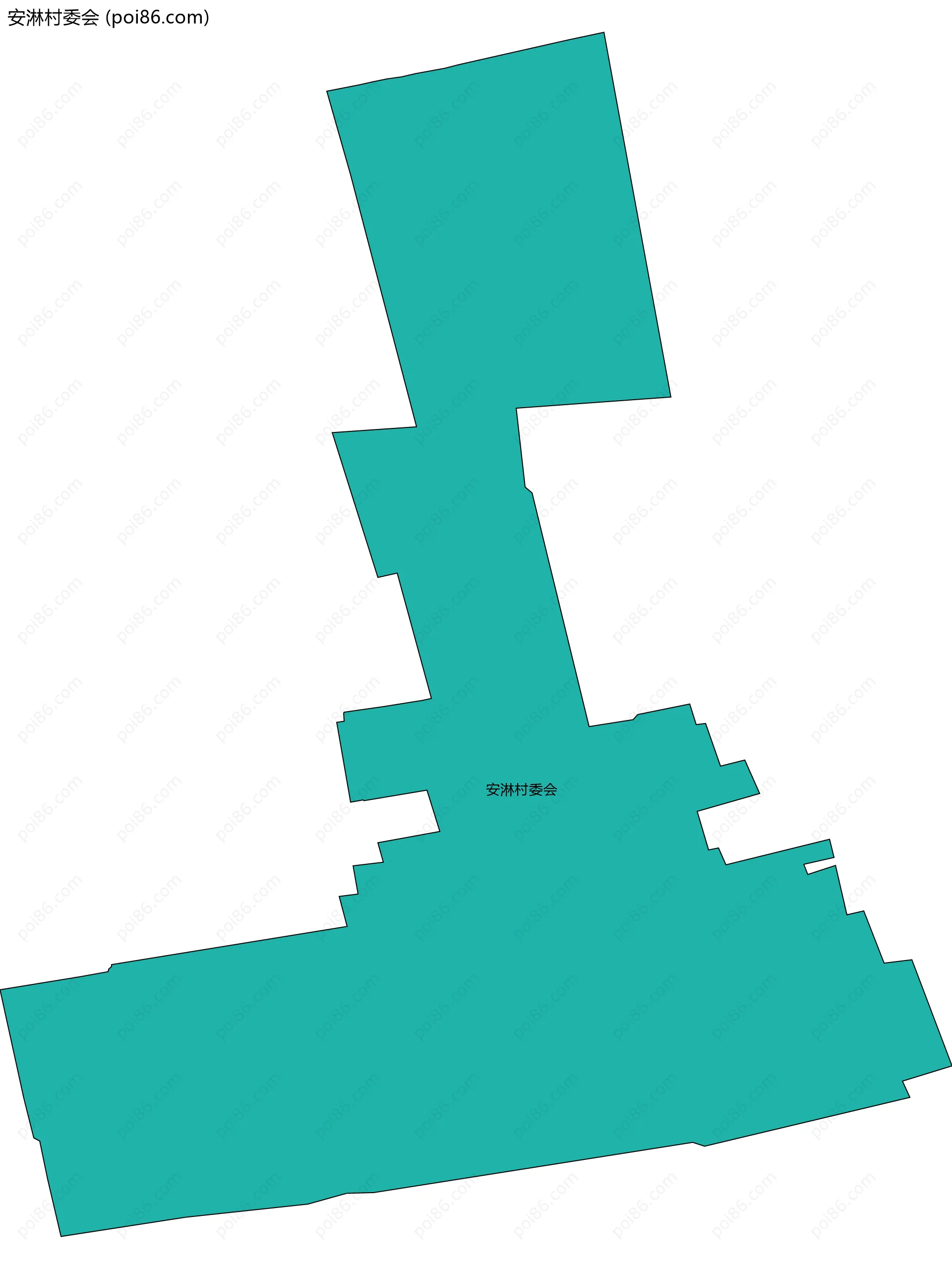 安淋村委会边界地图