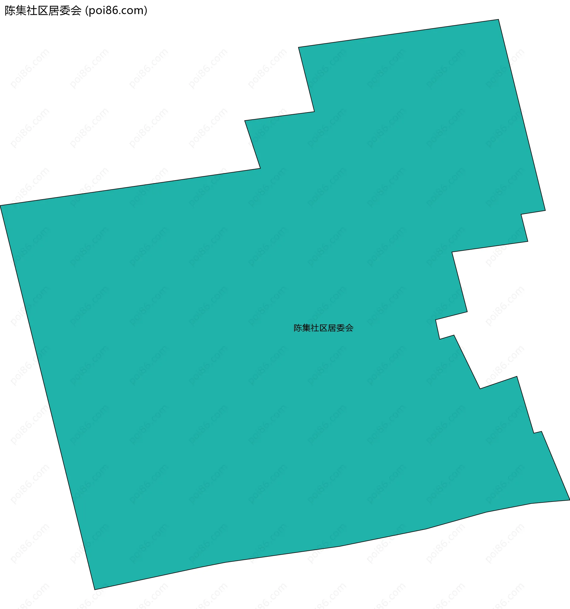 陈集社区居委会边界地图