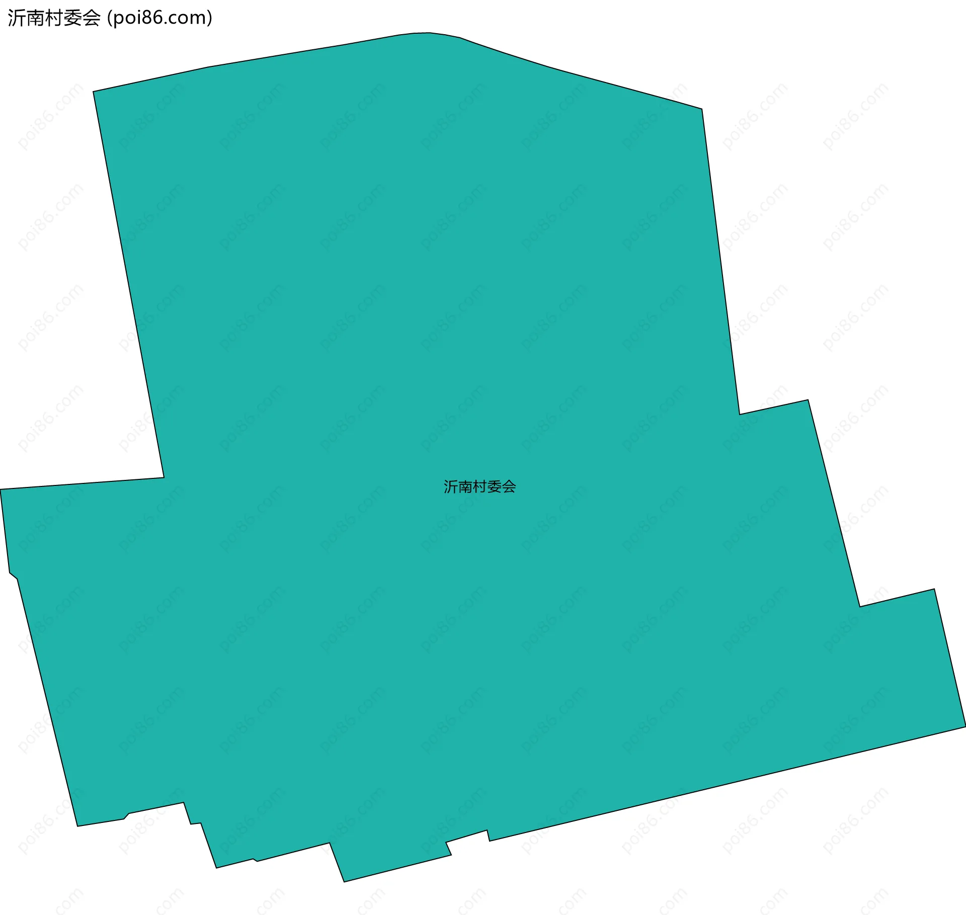 沂南村委会边界地图