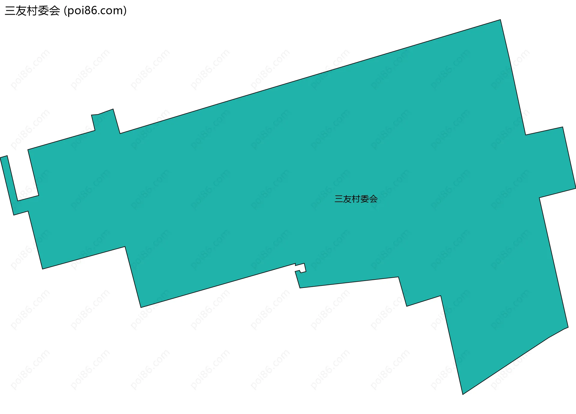三友村委会边界地图