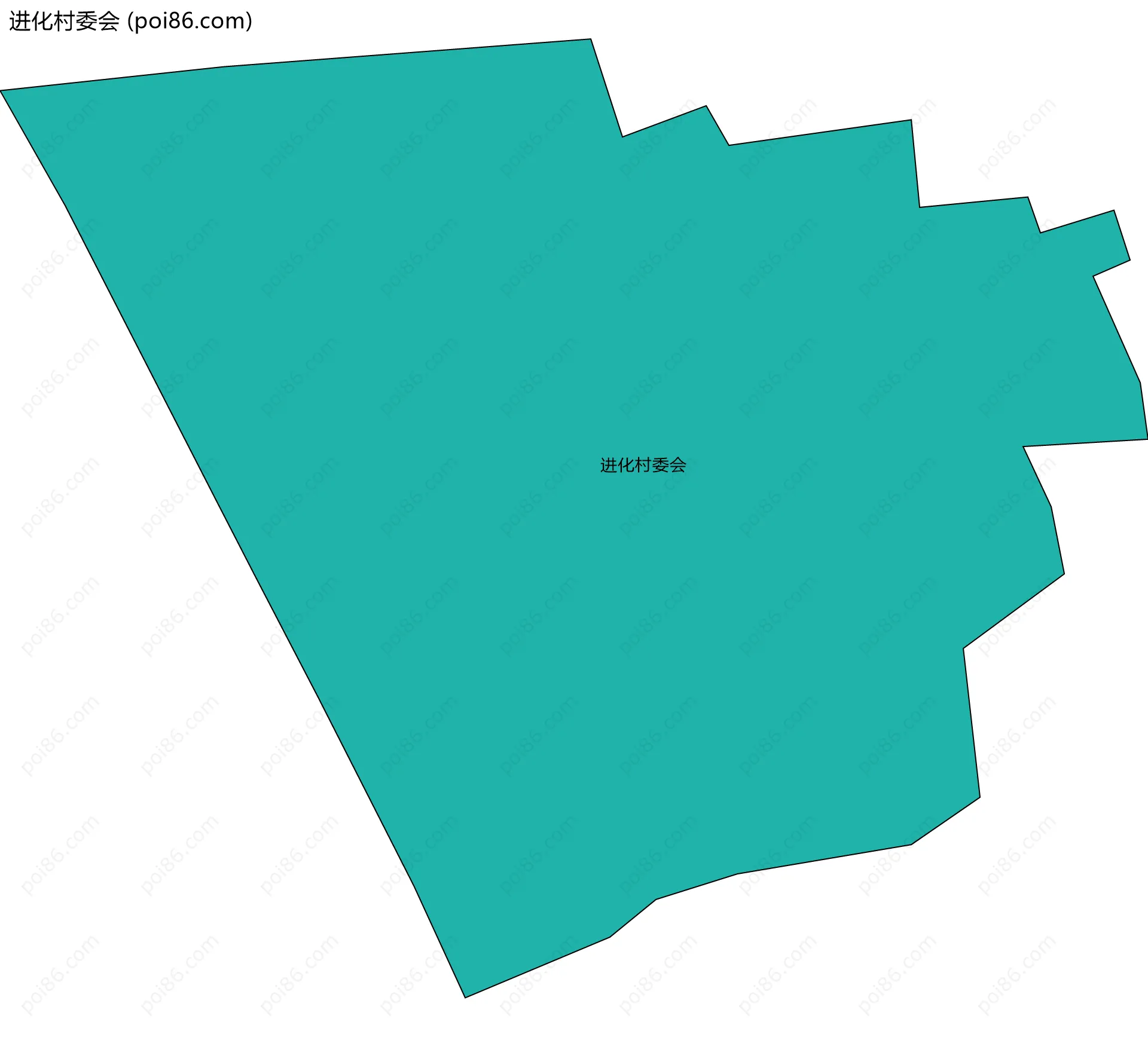 进化村委会边界地图