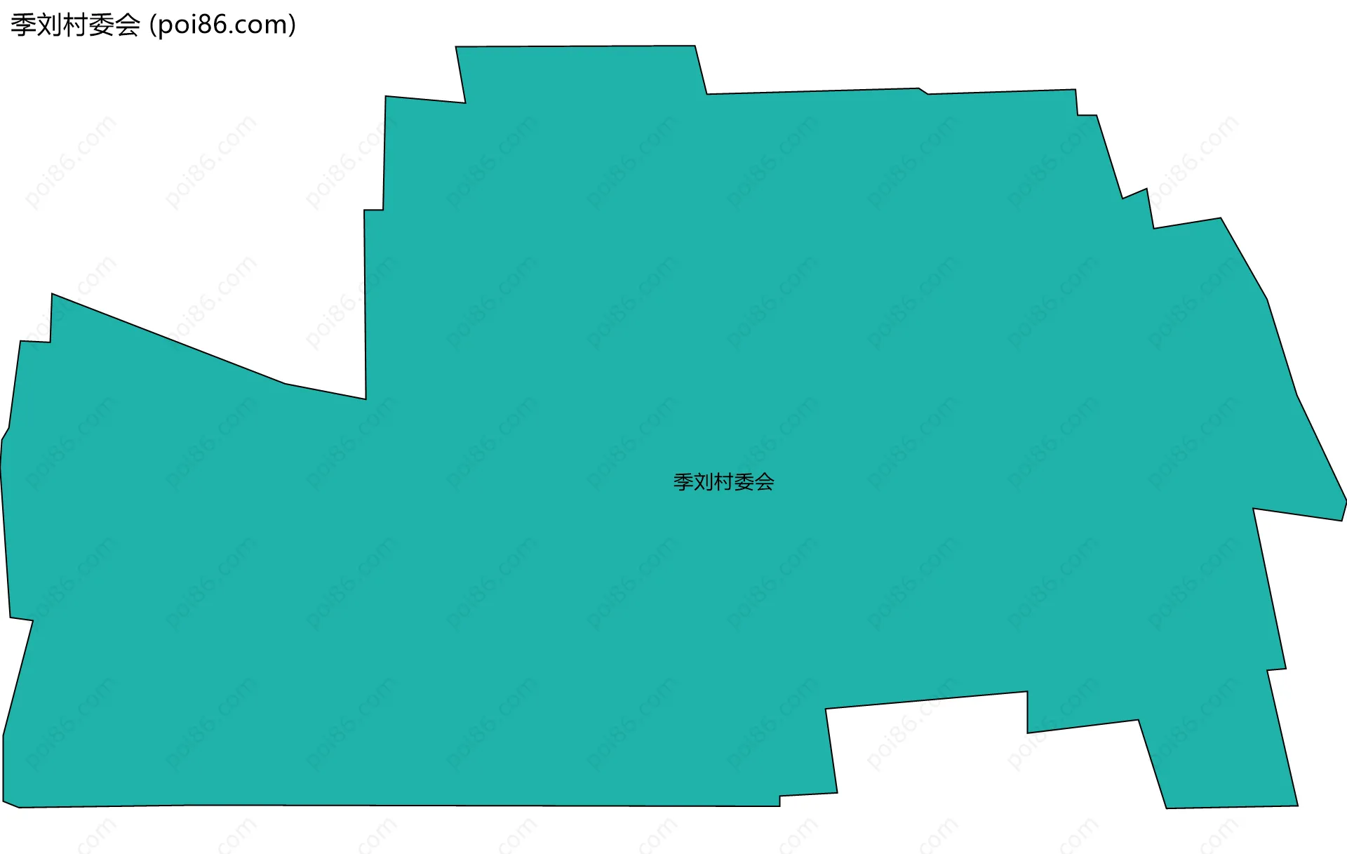 季刘村委会边界地图