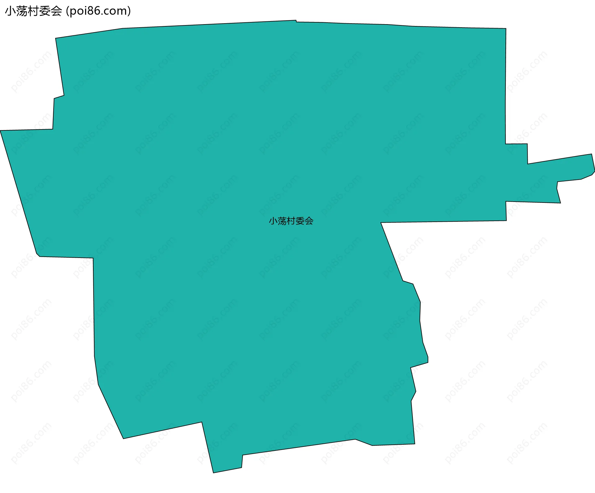 小荡村委会边界地图