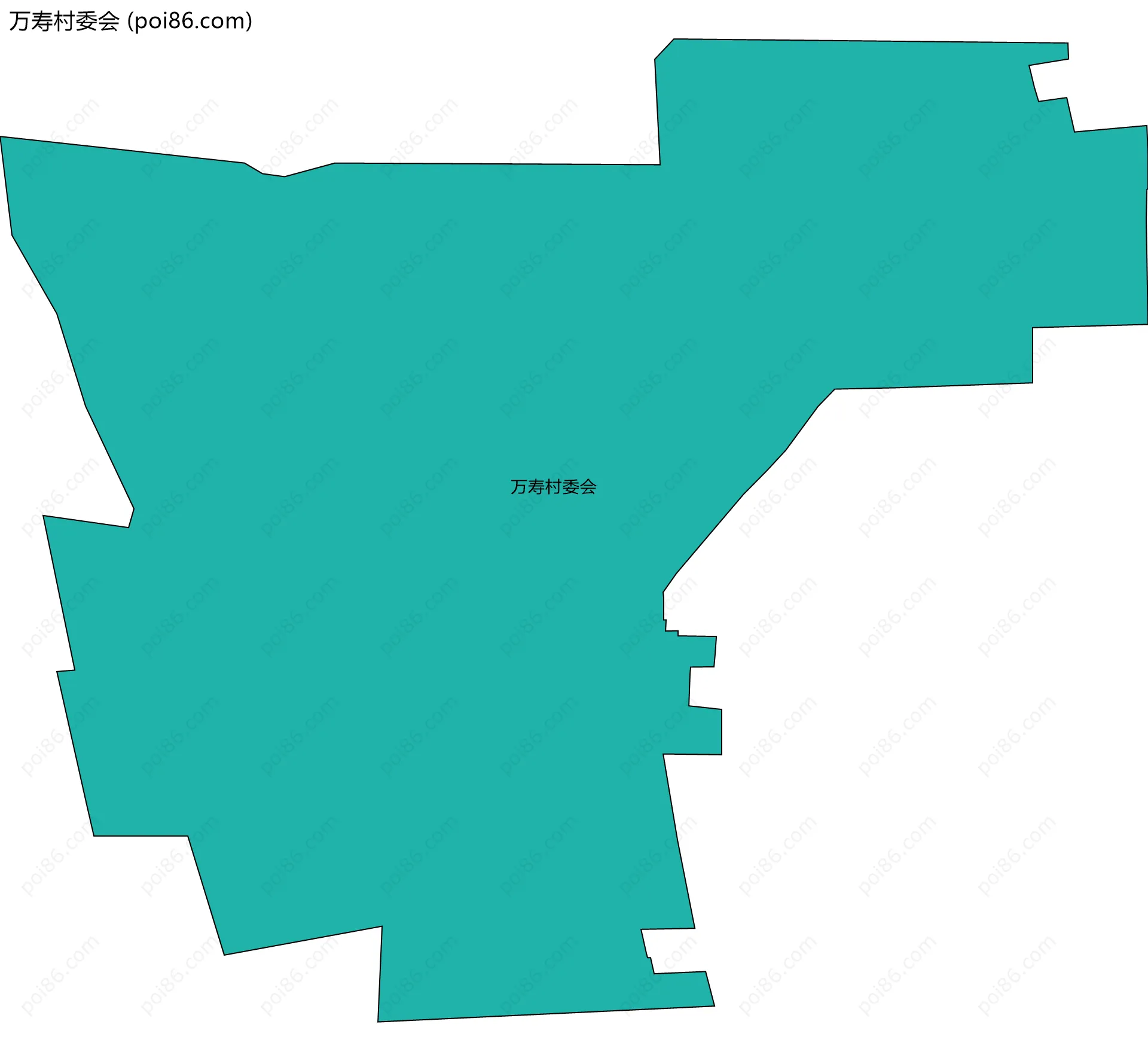 万寿村委会边界地图