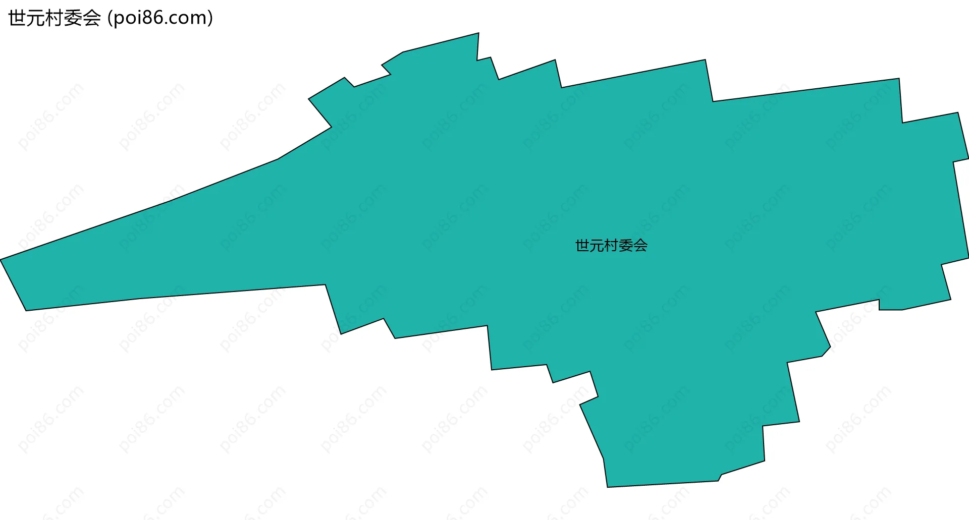 世元村委会边界地图