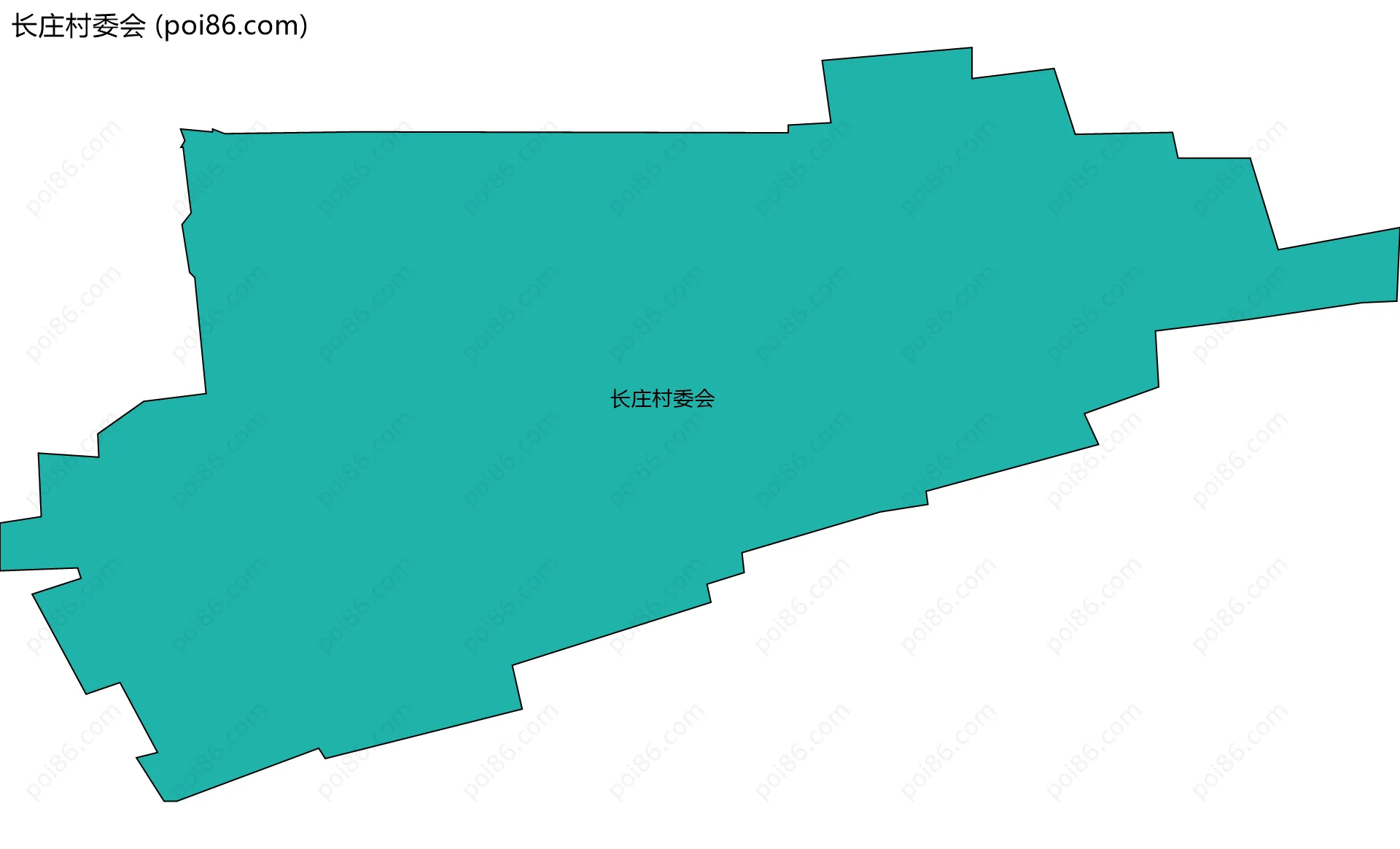 长庄村委会边界地图