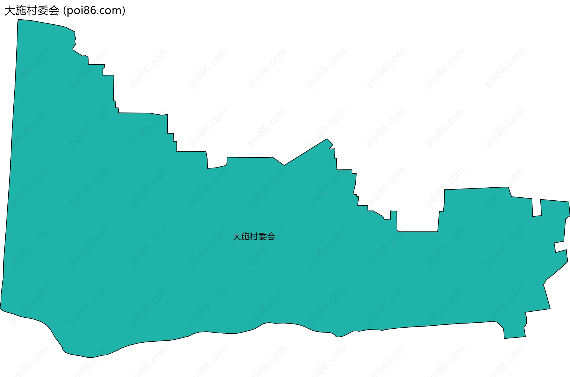 大施村委会边界地图
